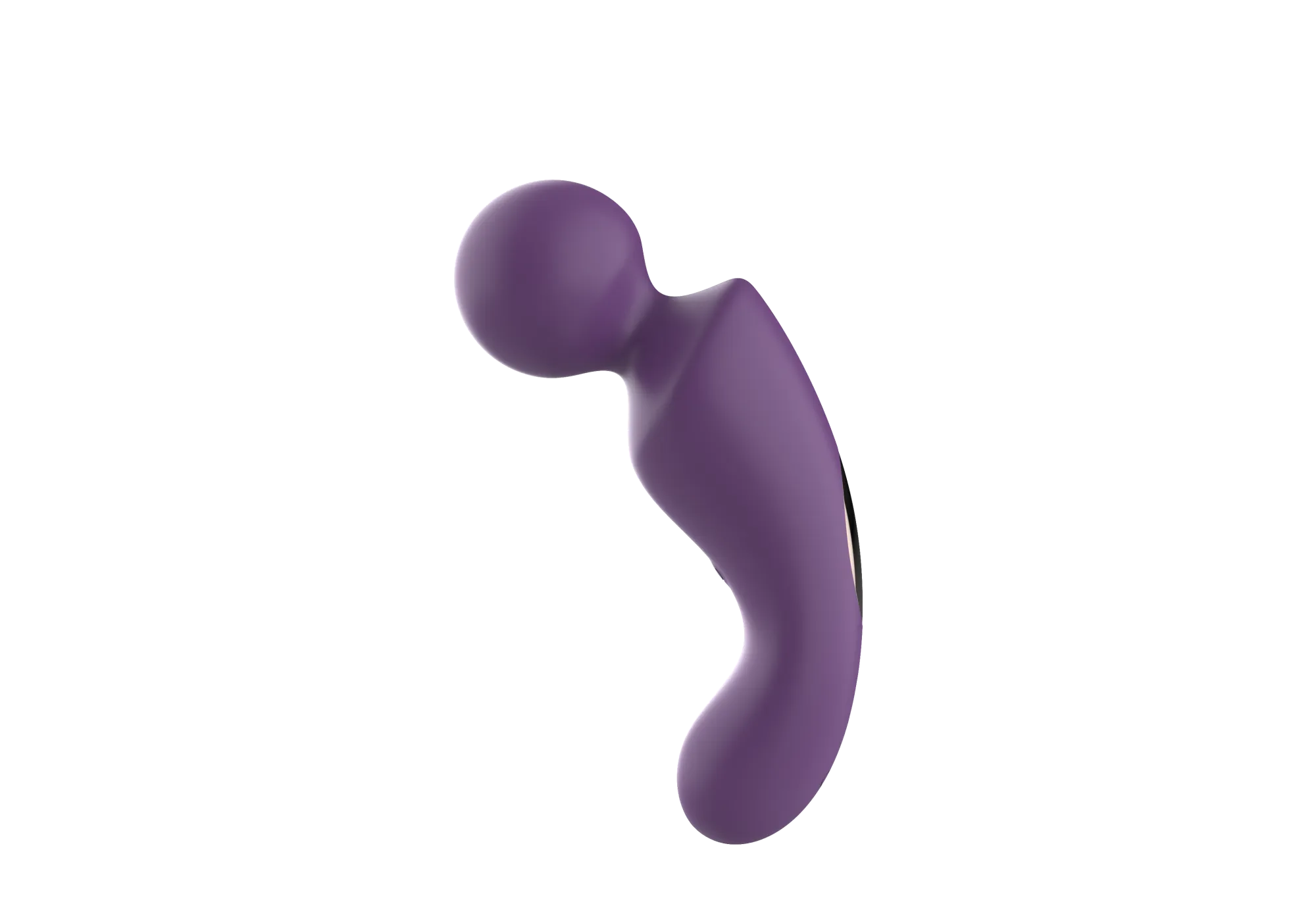 вибратор- вонд с изогнутым корпусом secwell sw24125-purple в России