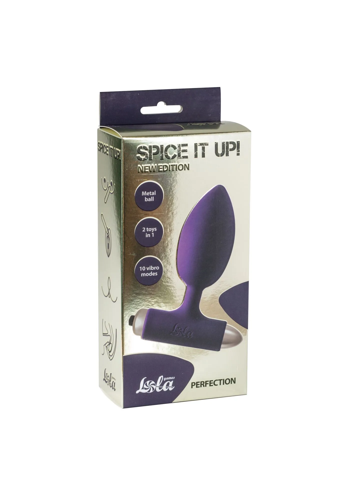 анальная пробка с вибрацией spice it up new edition perfection ultraviolet 8014-04lola в России