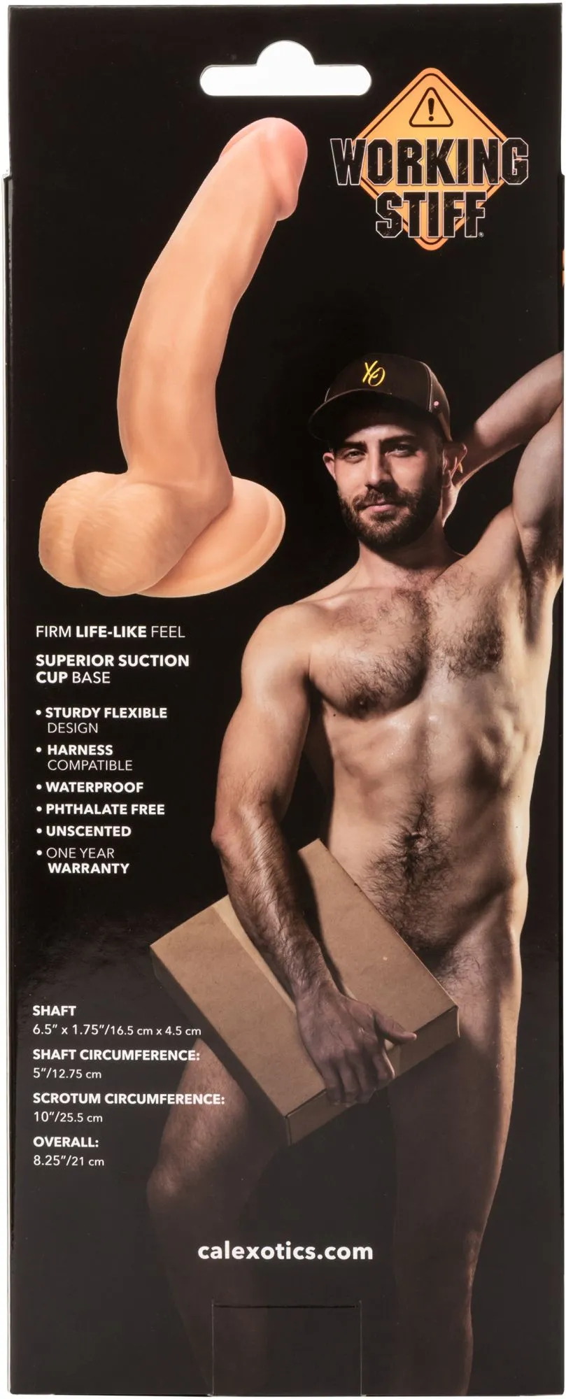 реалистичный изогнутый фаллоимитатор working stiff the delivery man в России