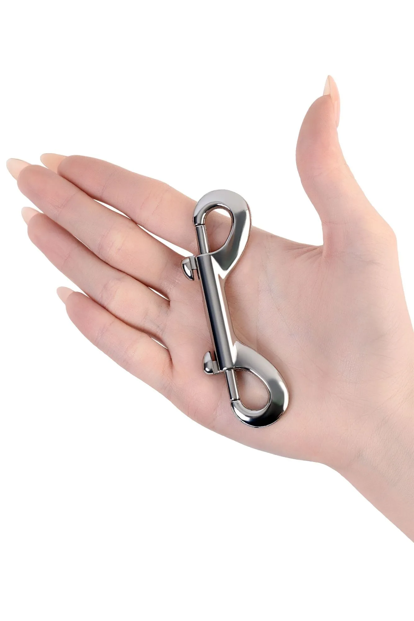 карабин двусторонний toyfa metal, металл, серебряный, 9 см в России