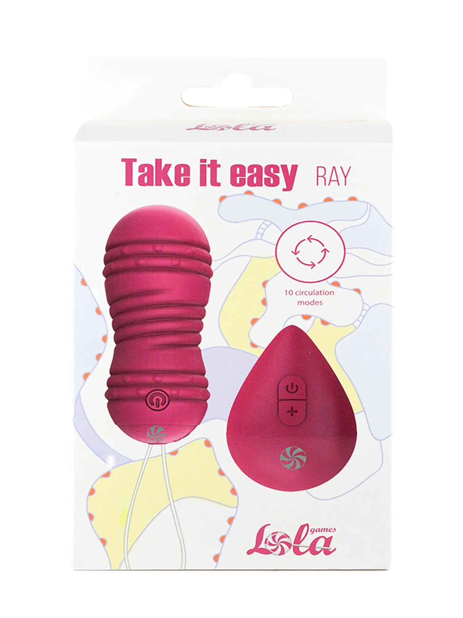 виброшарики с циркуляцией на пульте управления take it easy ray pink 9021-10lola в России