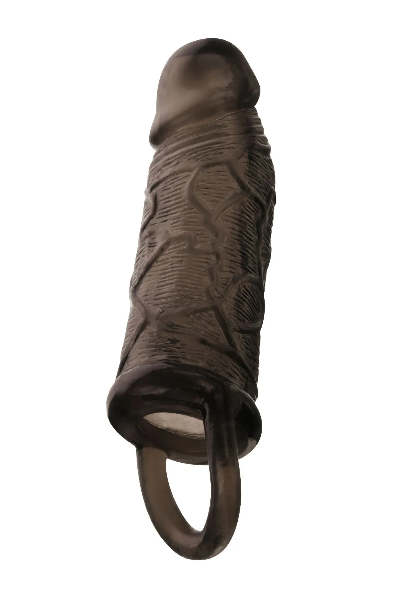 насадка toyfa xlover, для увеличения размера с кольцом, tpe, чёрная, 14,5 см в России