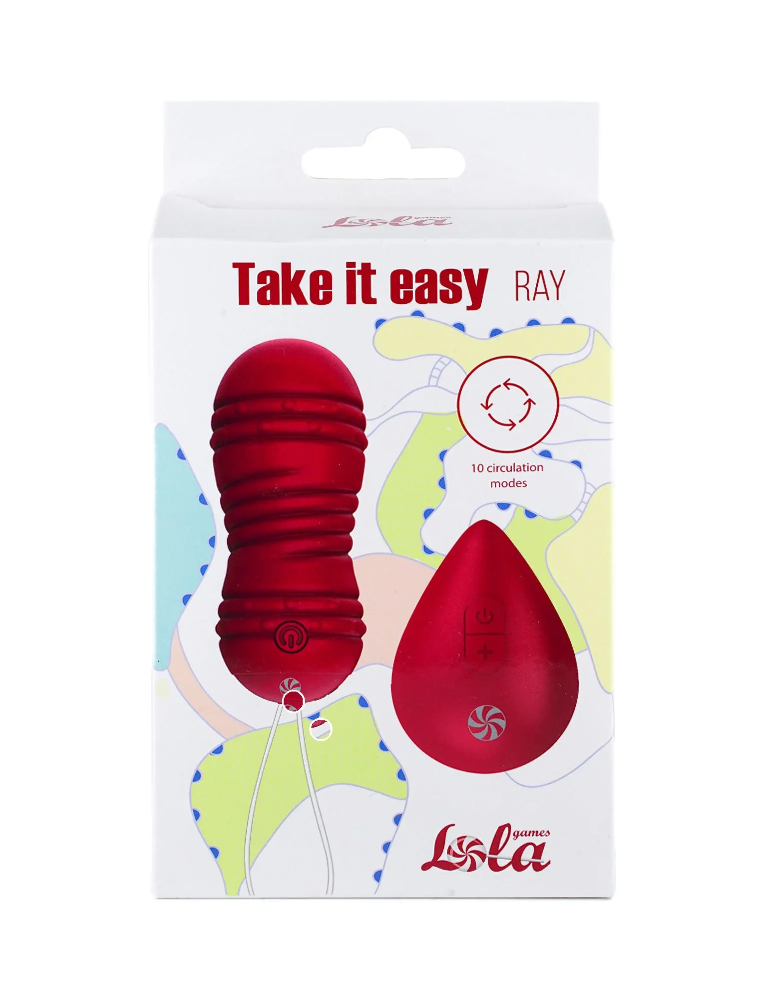 виброшарики с циркуляцией на пульте управления take it easy ray wine red 9021-12lola в России