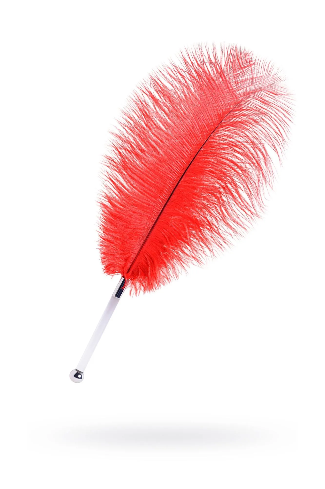 перо toyfa theatre, страусиное, красный, 40 см в России