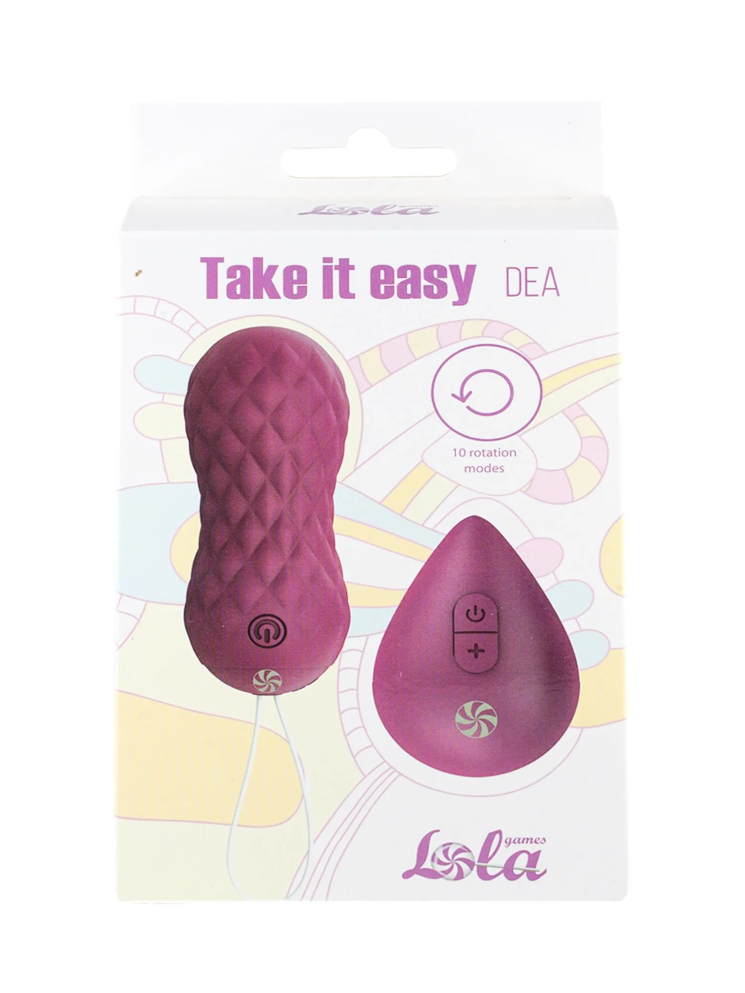 вращающиеся виброшарики на пульте take it easy dea purple 9021-06lola в России