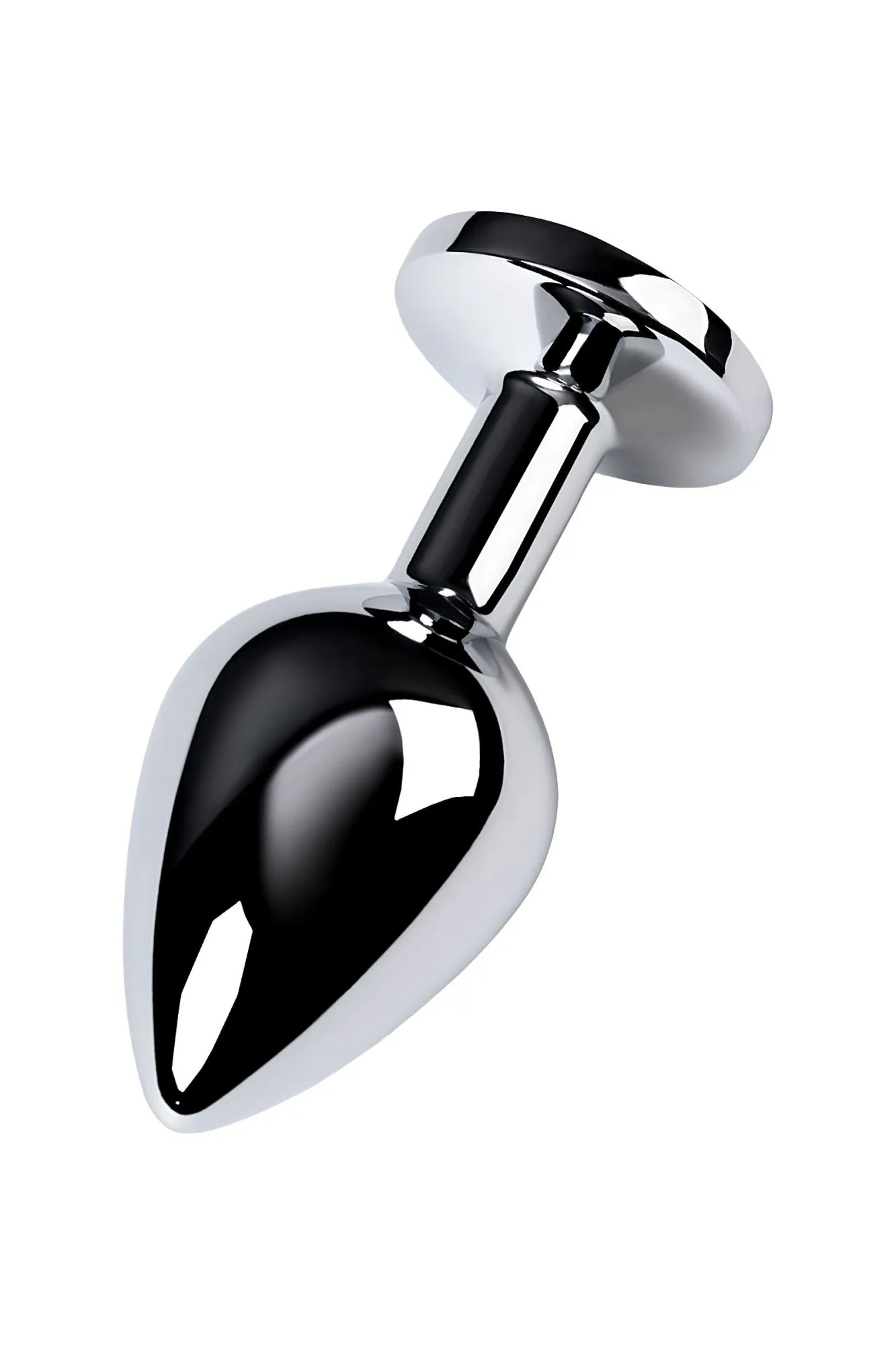 анальная втулка metal by toyfa, металл, серебряная, с голубым кристаллом, 8 см, ø 3,4 см, 85 г в России