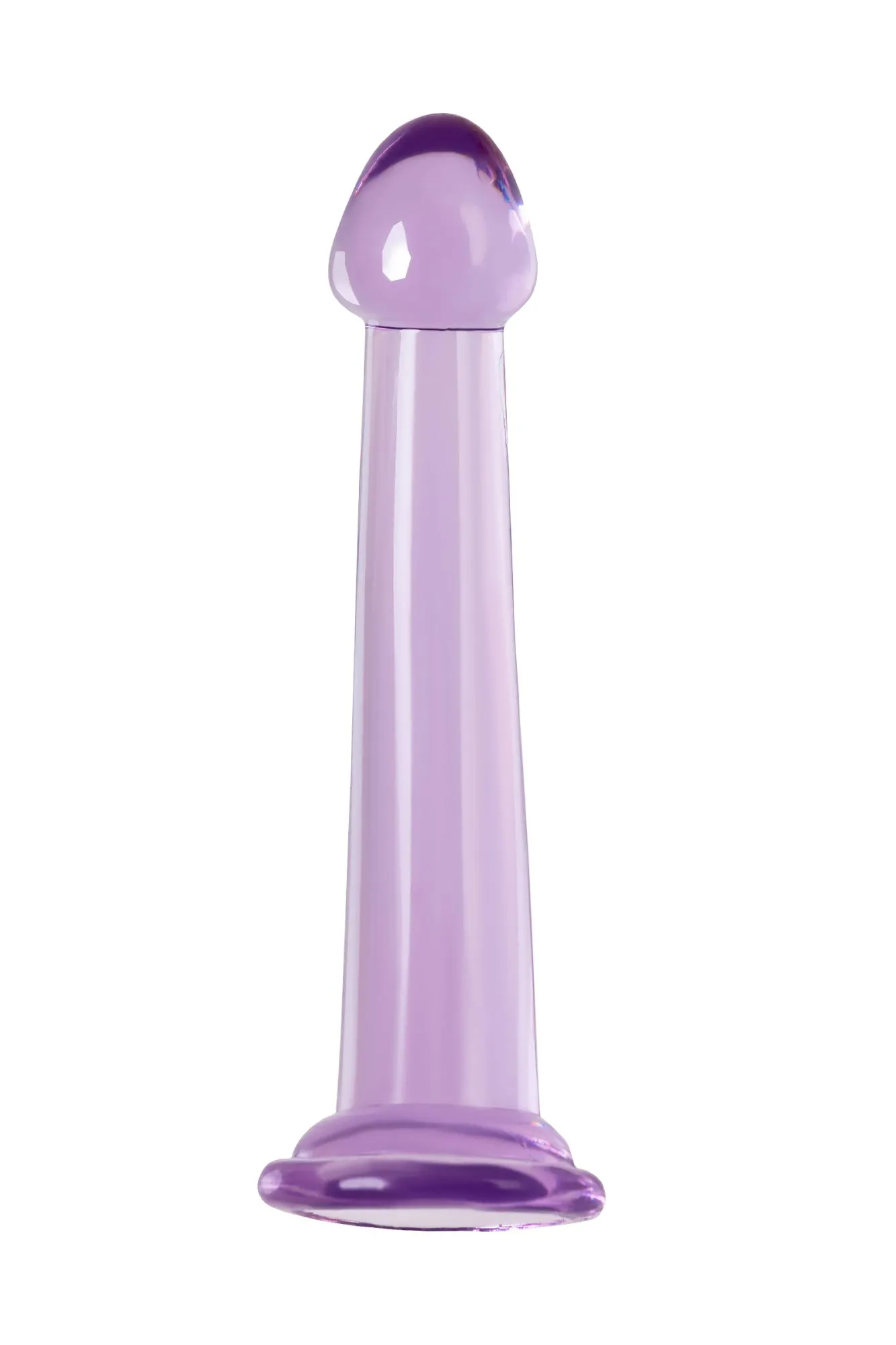 нереалистичный фаллоимитатор jelly dildo m toyfa basic, tpe, фиолетовый, 18 см в России