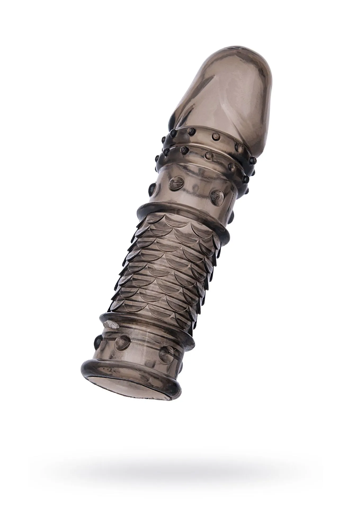 насадка toyfa xlover, для увеличения размера, tpe, черная прозрачная, 13,5 см в России