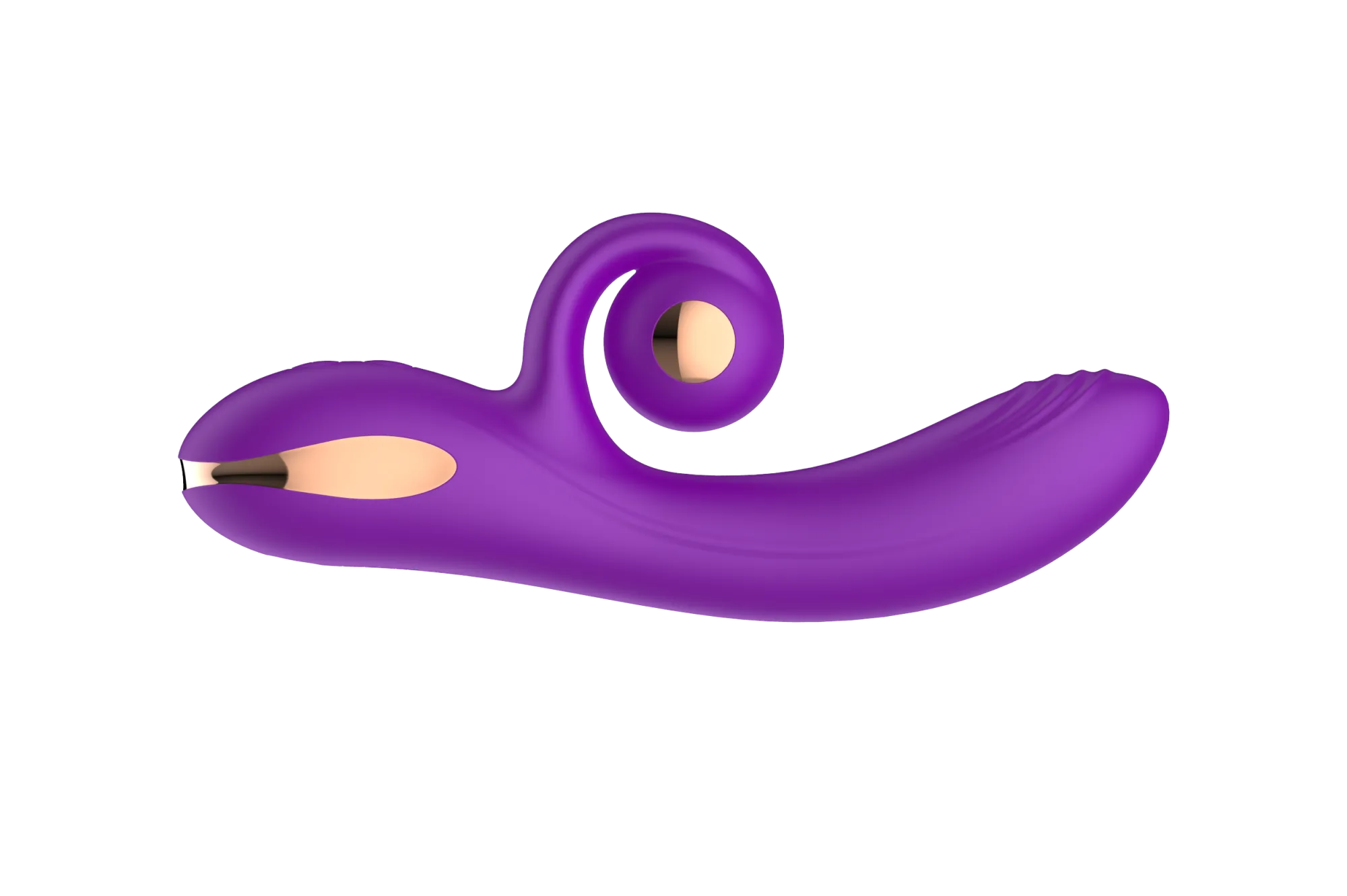 силиконовый вибратор-кролик с функцией вращения sw3052-purple в России