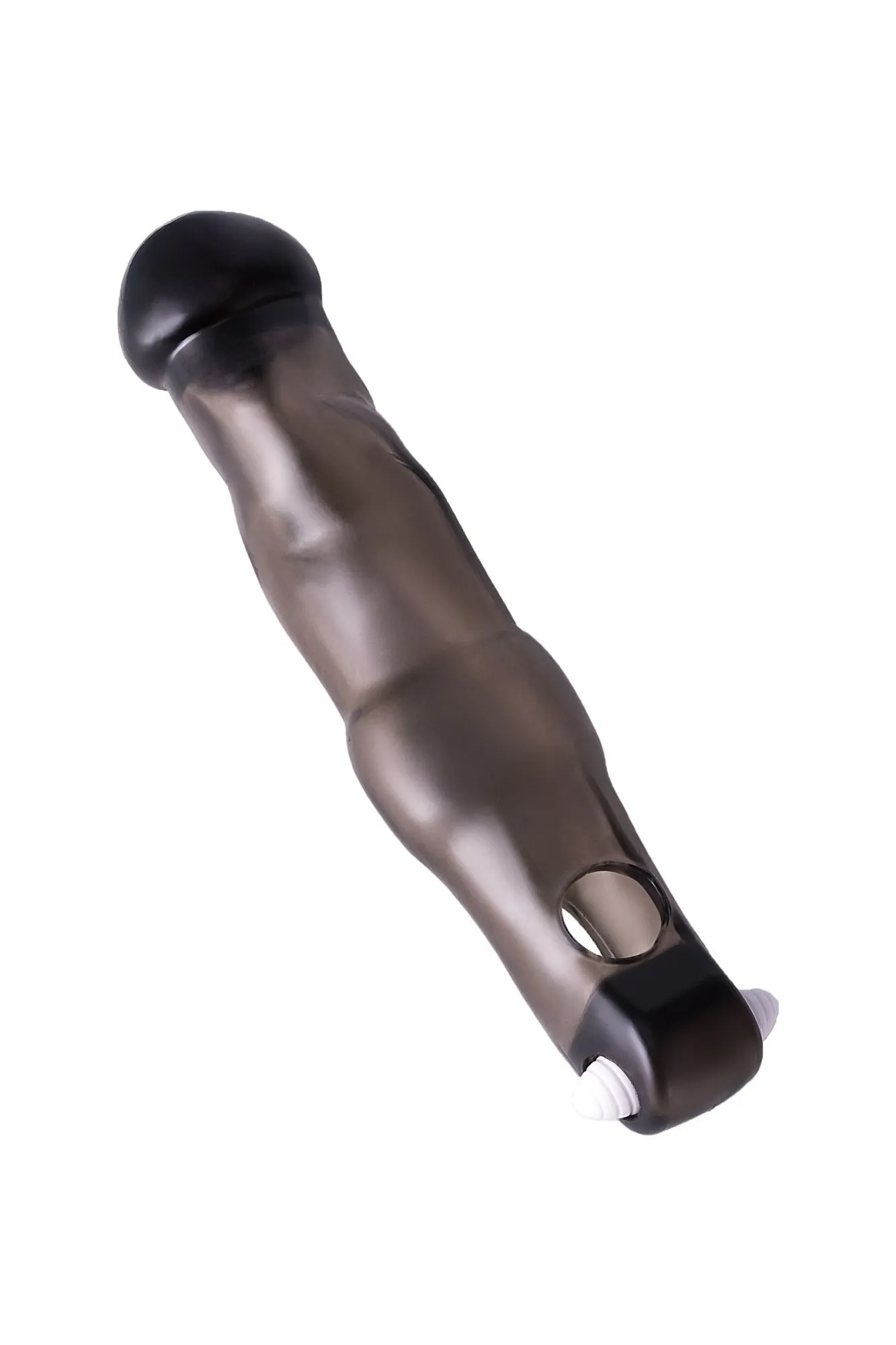 насадка toyfa xlover, для увеличения размера с вибрацией,tpe, черная прозрачная, 19,4 см в России