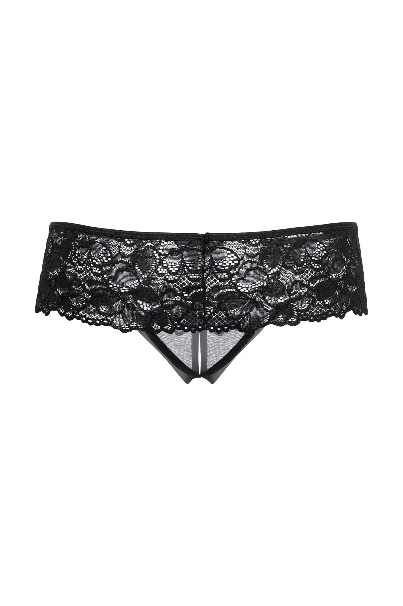 Эротическое шортики открытые кружевные softline collection, черный, s/m в России