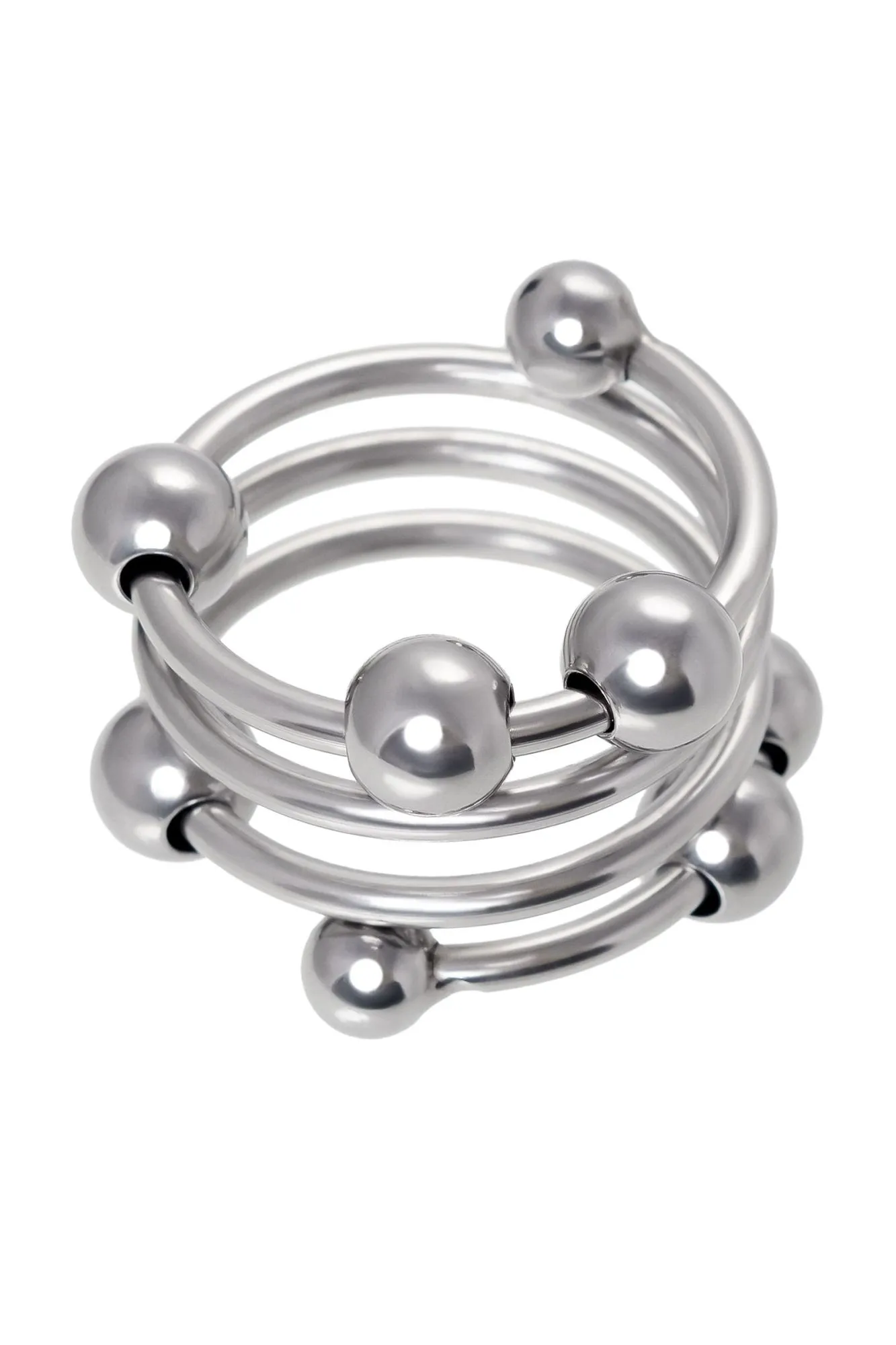 кольцо под головку пениса metal by toyfa, металл, серебристое, ø 3,2 см в России