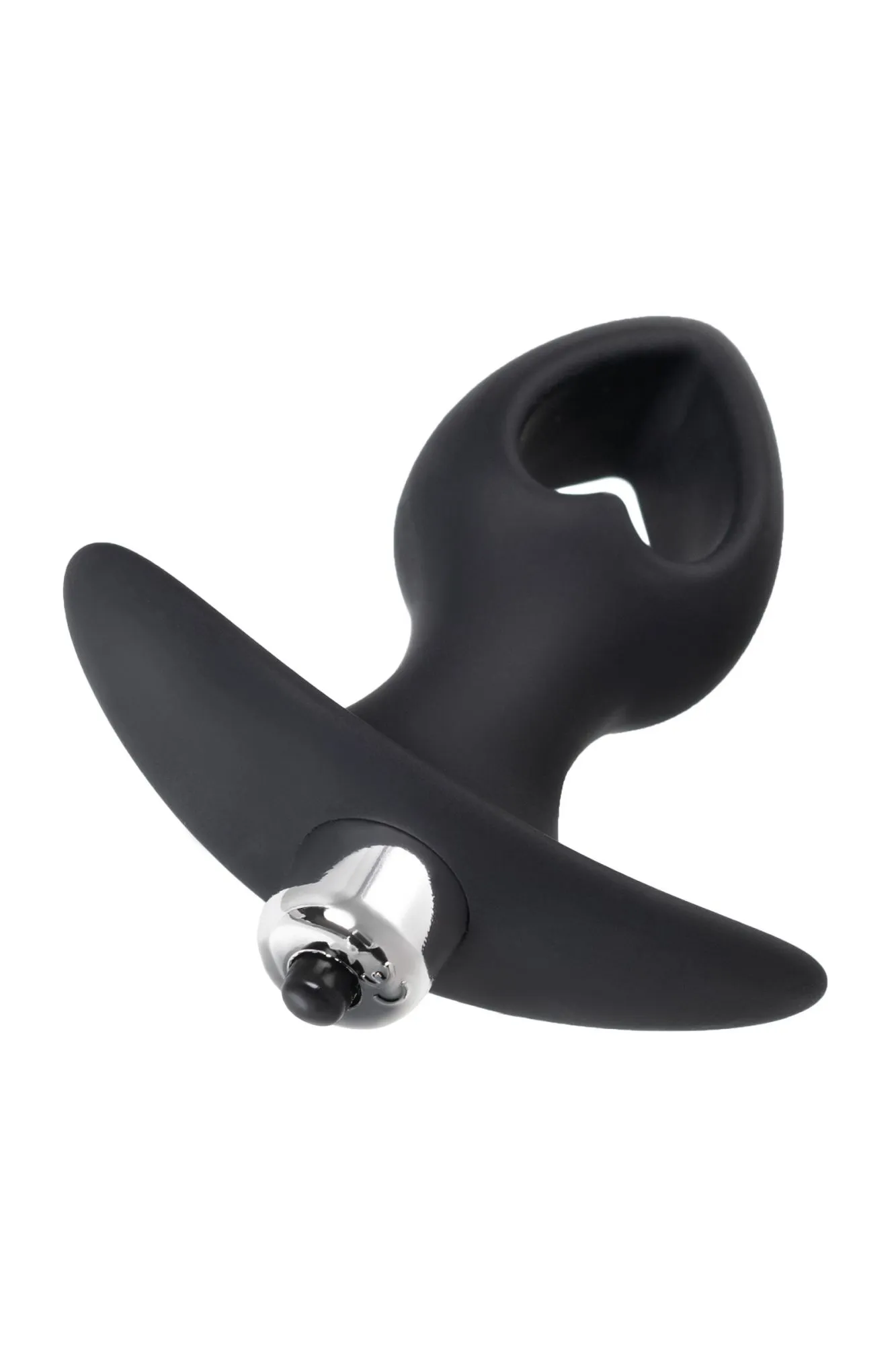 анальная вибровтулка-расширитель popo pleasure by toyfa cordis s, силикон, черная, 10 см, ø 4 см в России