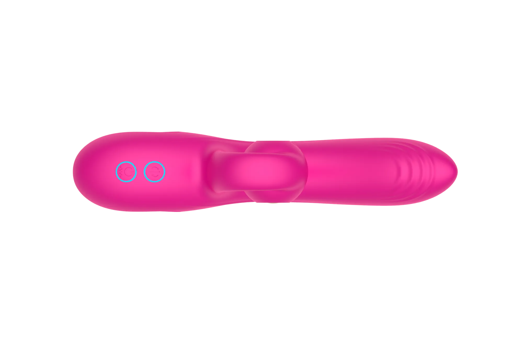 силиконовый вибратор-кролик с функцией вращения sw3052-hot-pink в России