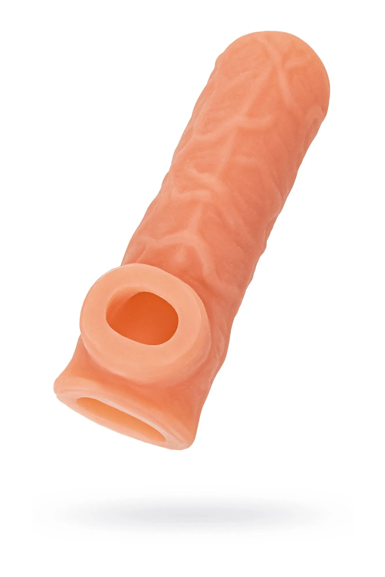 насадка kokos реалистичная с дополнительной стимуляцией, tpe, телесная, 10 см в России