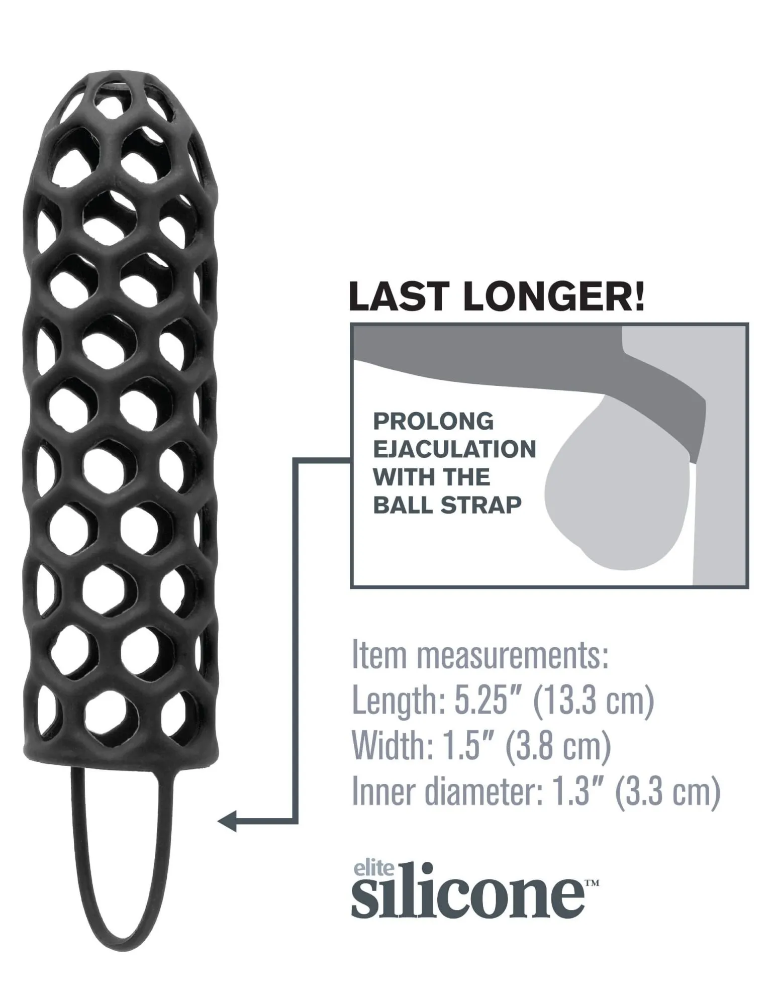 насадка на член pipedream silicone warrior cock cage, чёрная в России