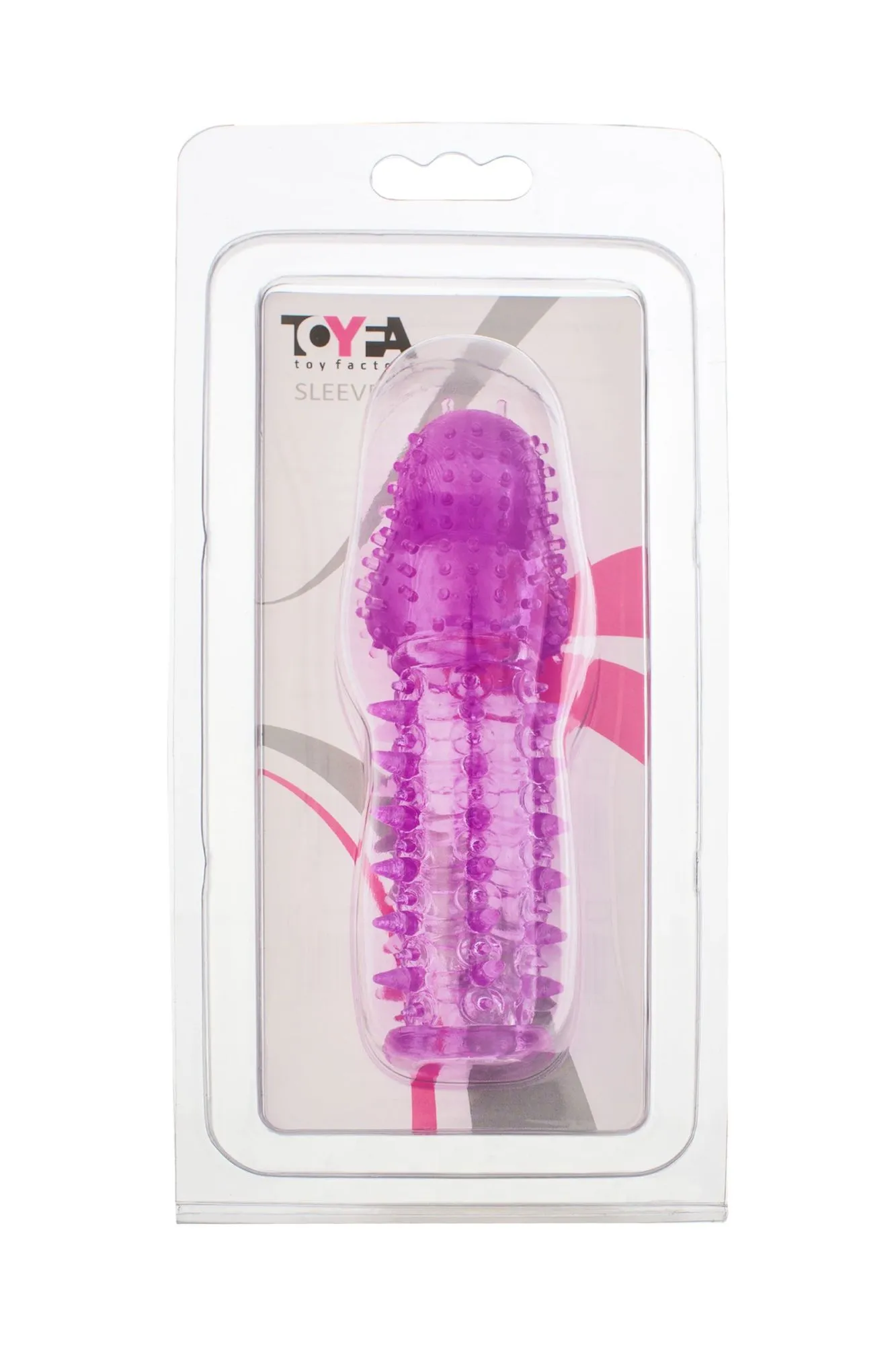 насадка на пенис с ворсинками toyfa, tpe, фиолетовая, 13,5 см в России