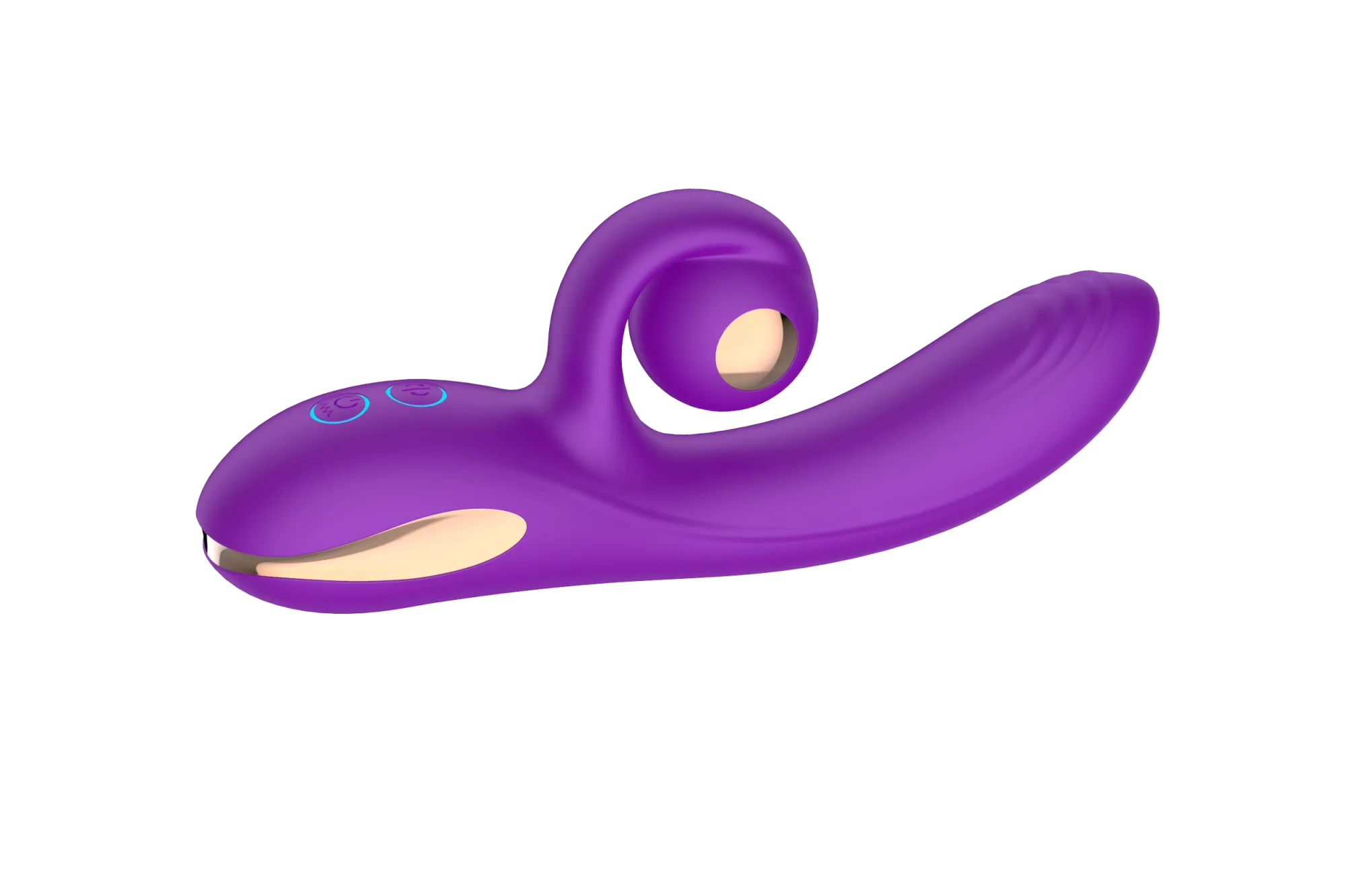 силиконовый вибратор-кролик с функцией вращения sw3052-purple в России