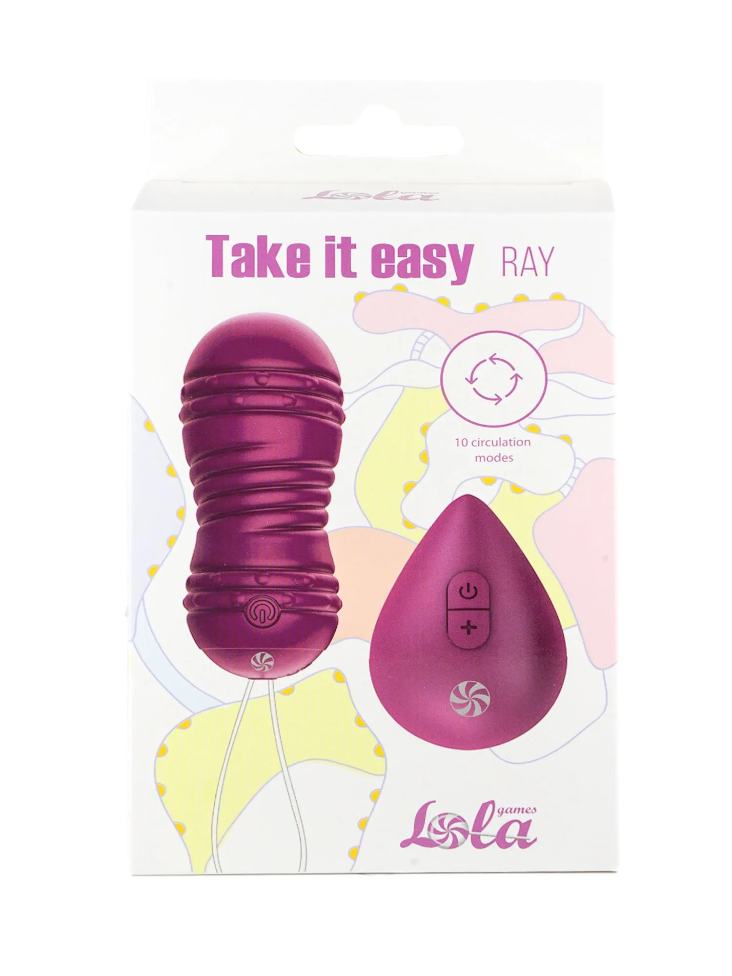 виброшарики с циркуляцией на пульте управления take it easy ray purple 9021-11lola в России