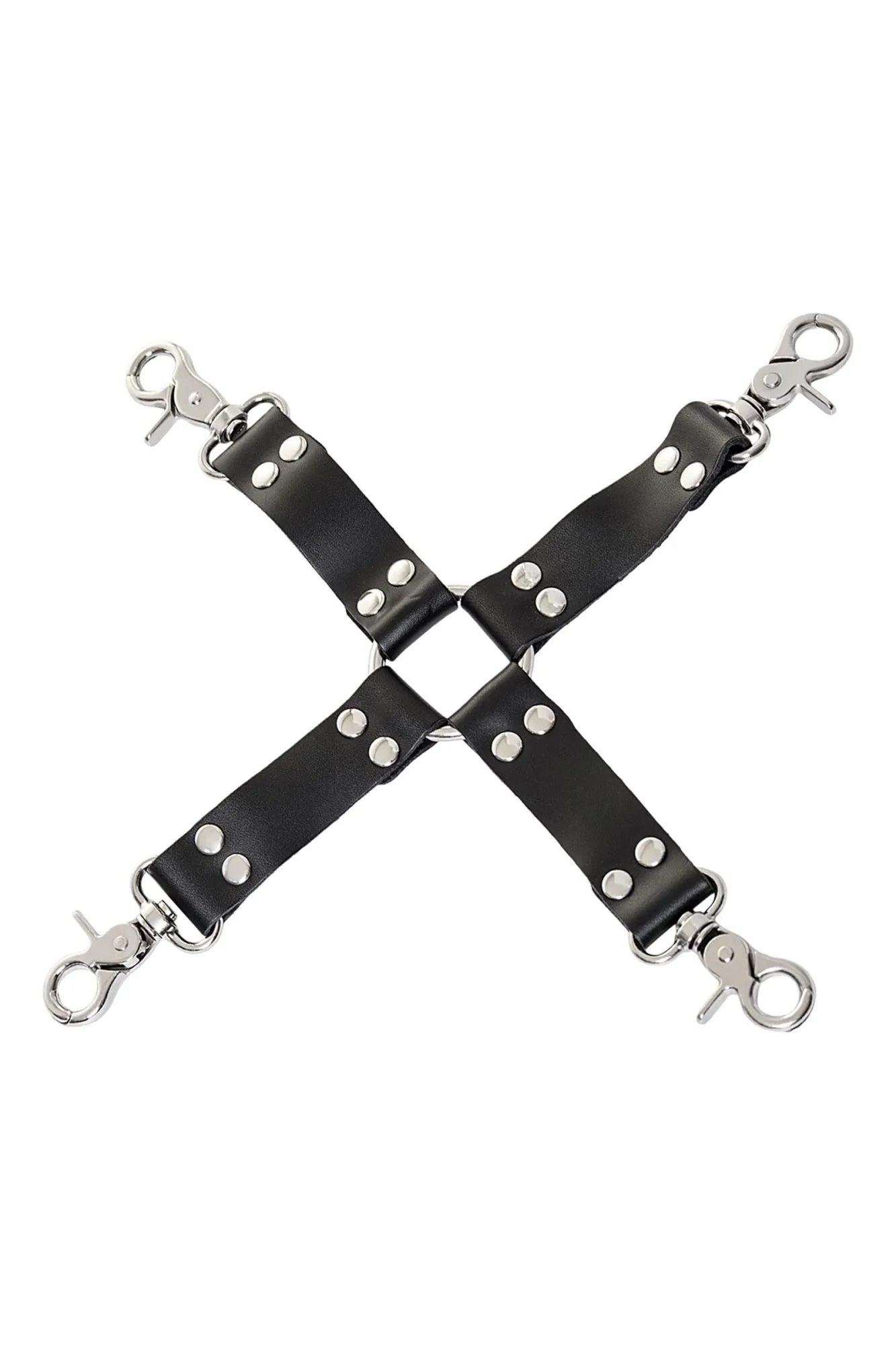 переходник бондажный toyfa theatre, кожанный, черный в России