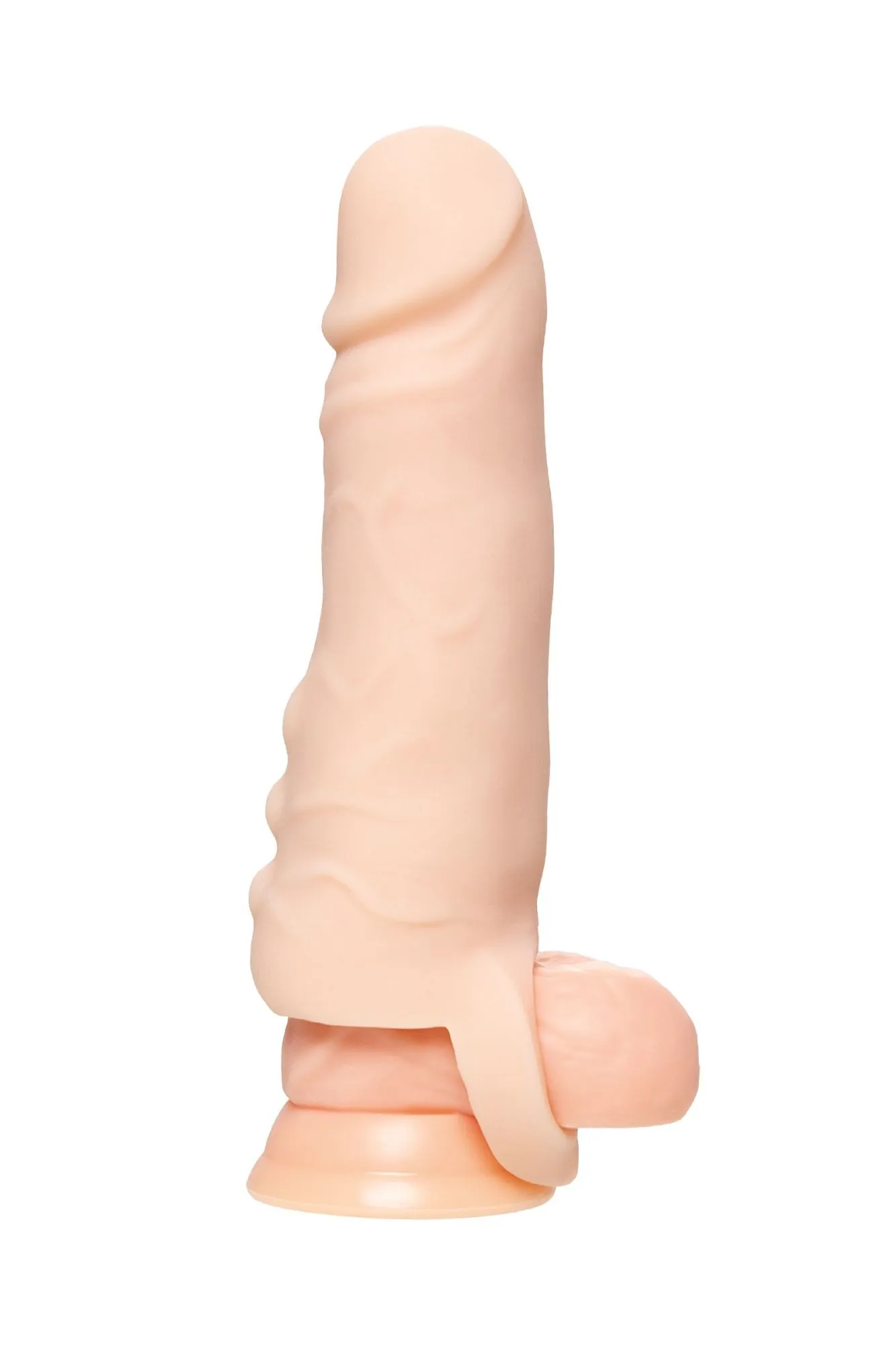 насадка toyfa xlover increase+ для увеличения размера, реалистичная, с кольцом, tpr, телесный 16 см в России