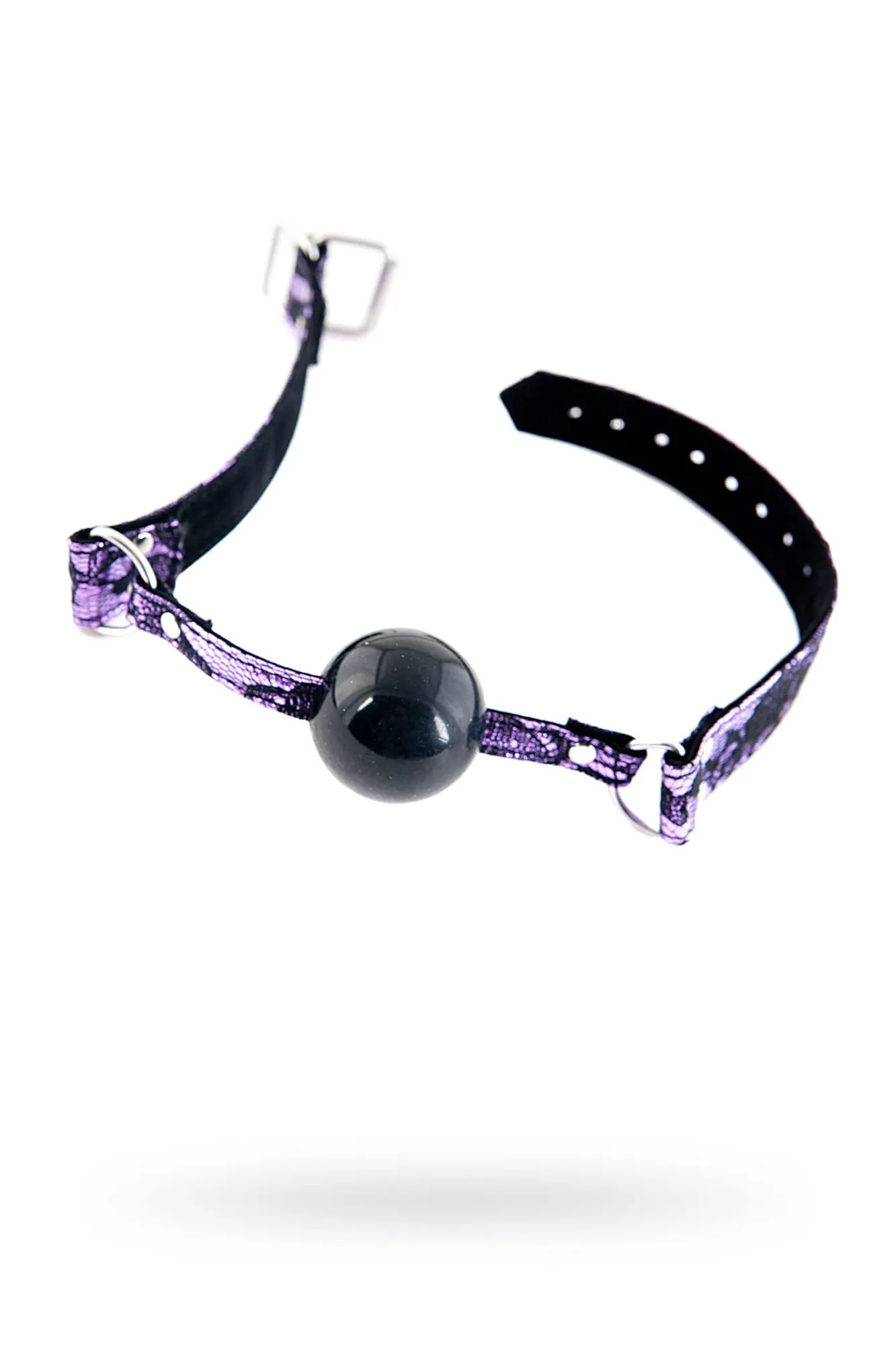 кляп toyfa marcus на кружевном ремешке, силикон, розовый, 62 см в России