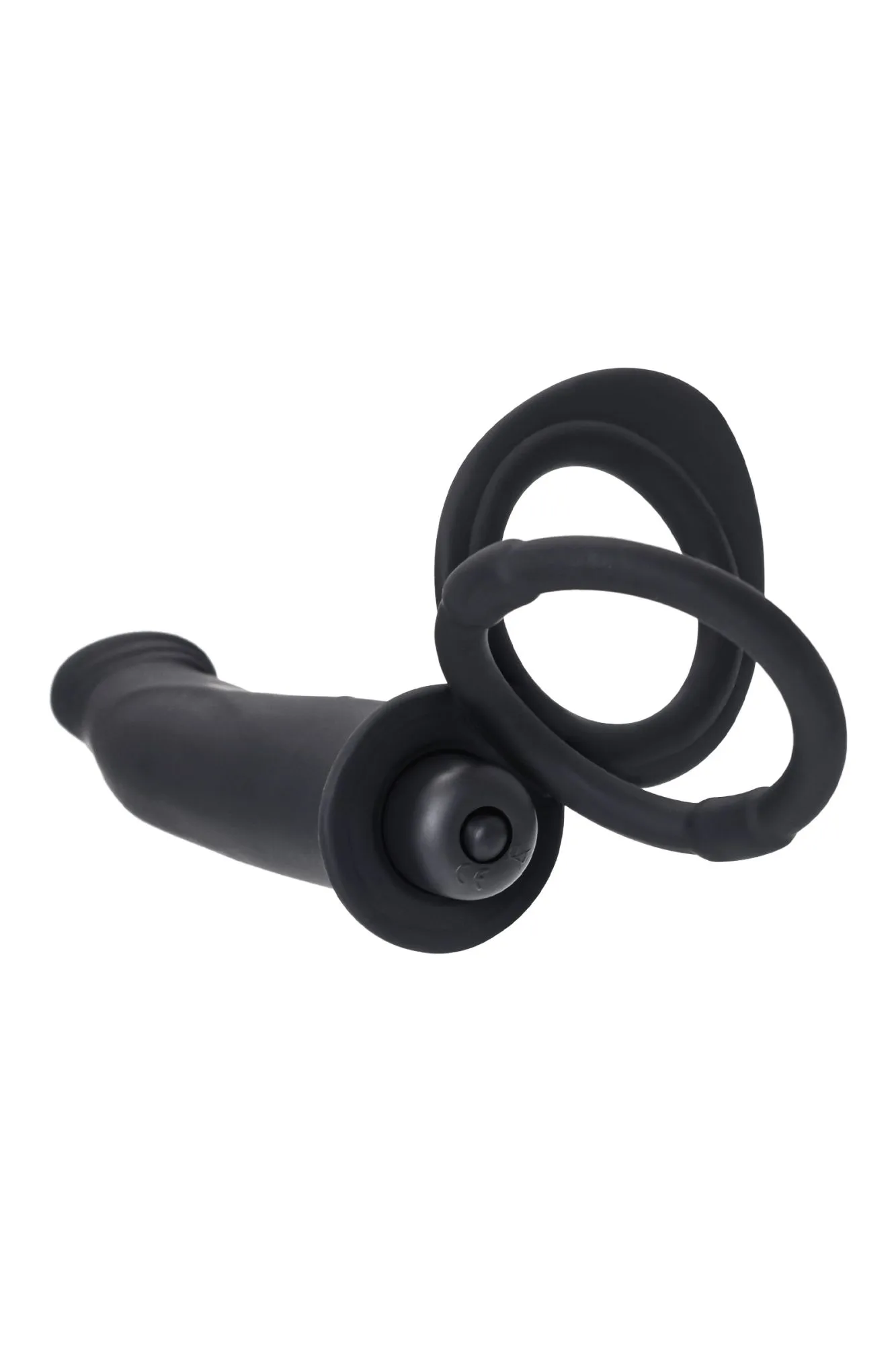 насадка на пенис для двойного проникновения black&red by toyfa, силикон, чёрная, 19 см в России