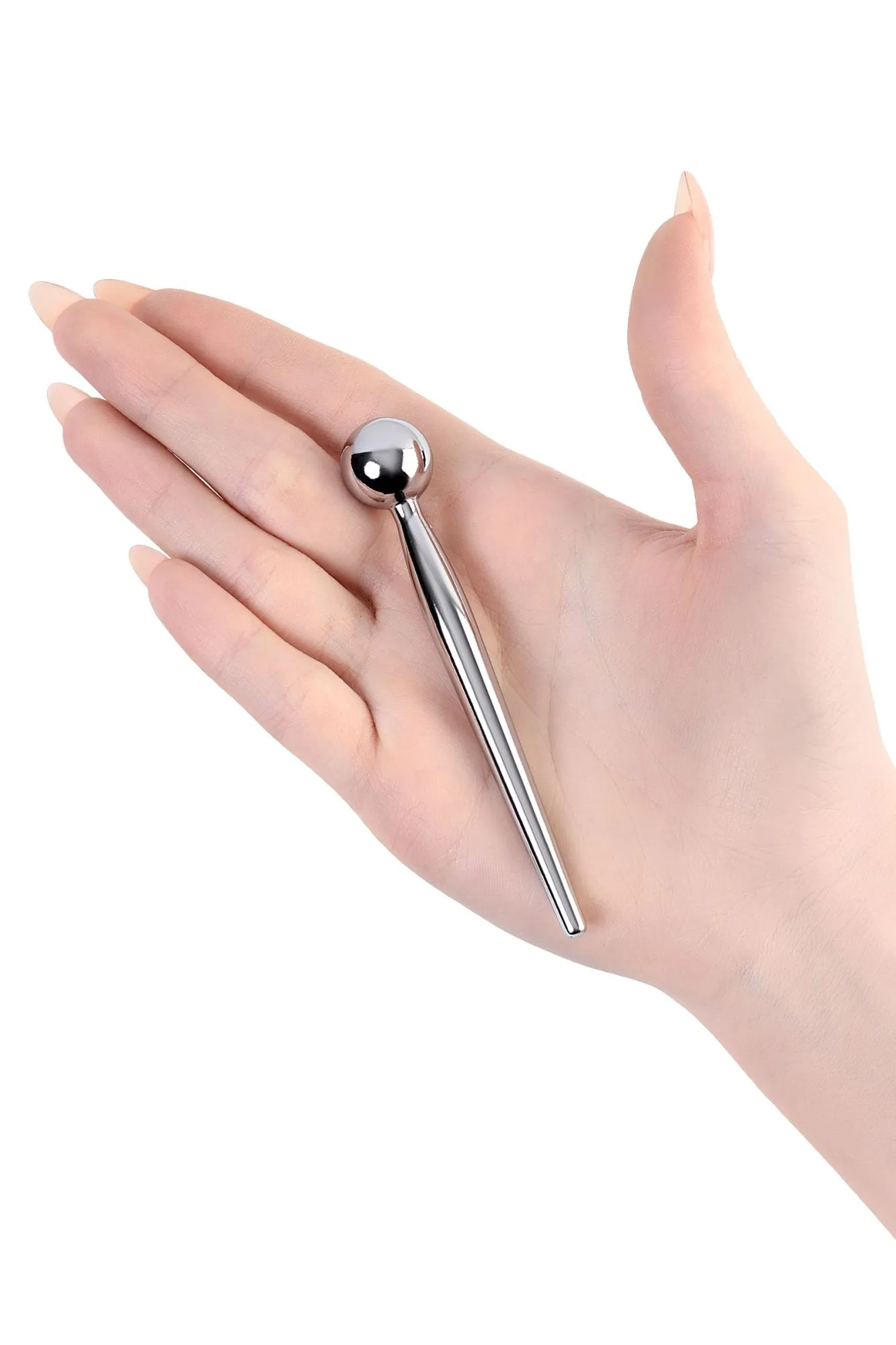 уретральный плаг toyfa metal с ограничителем-шариком, серебряный в России