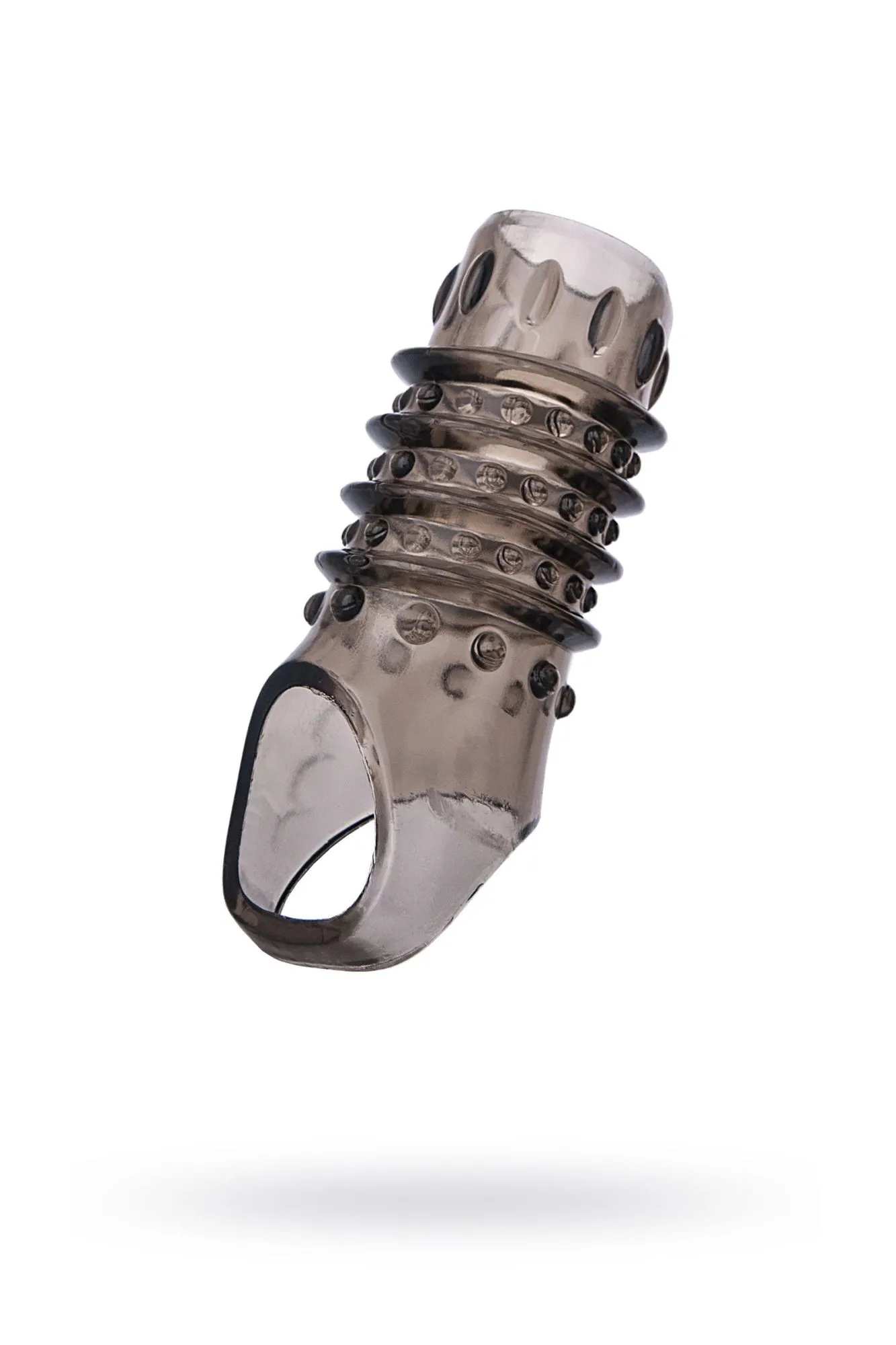 насадка toyfa xlover, для увеличения размера, tpe, черная прозрачная, 10,5 см в России