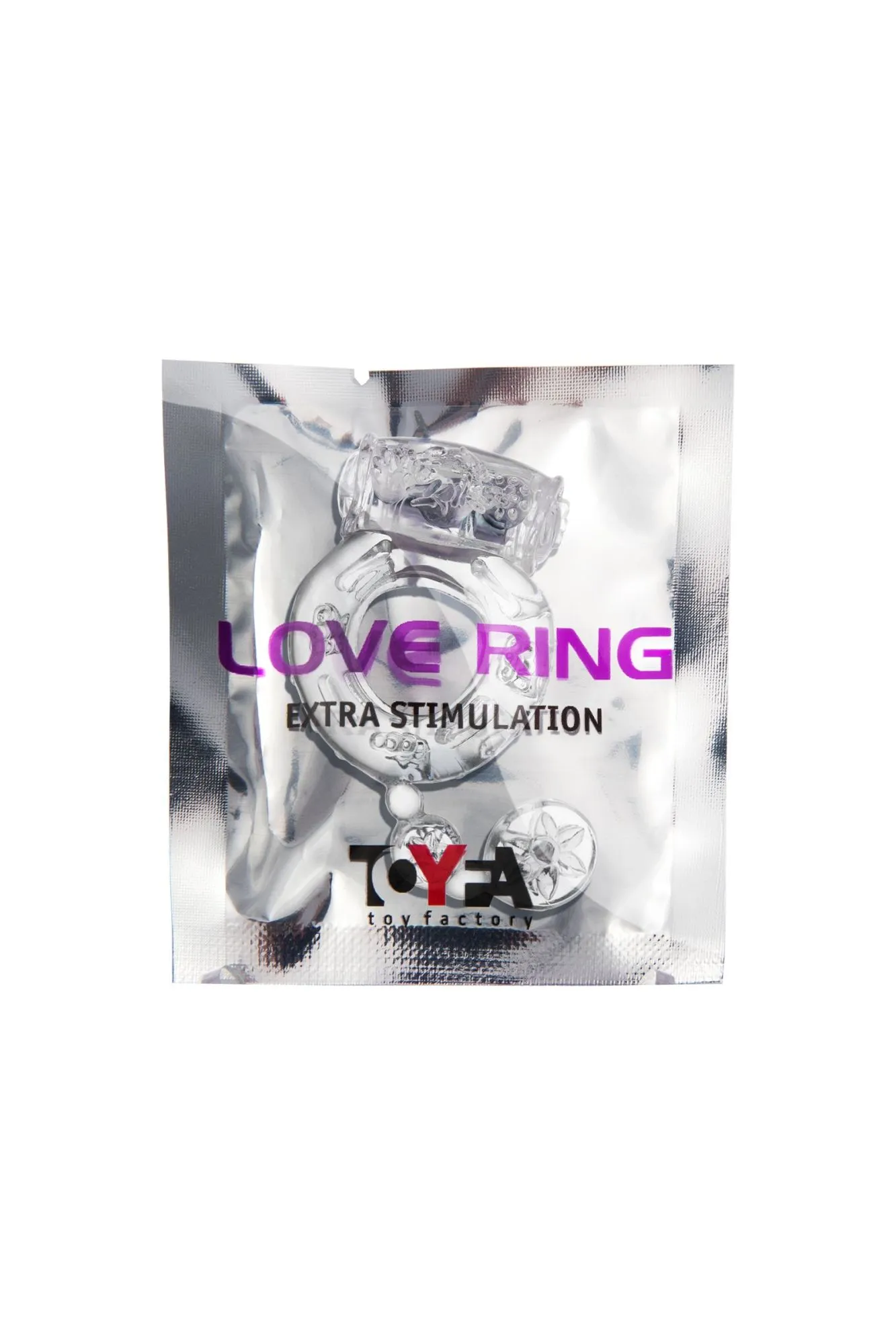 виброкольцо toyfa, tpe, прозрачный в России