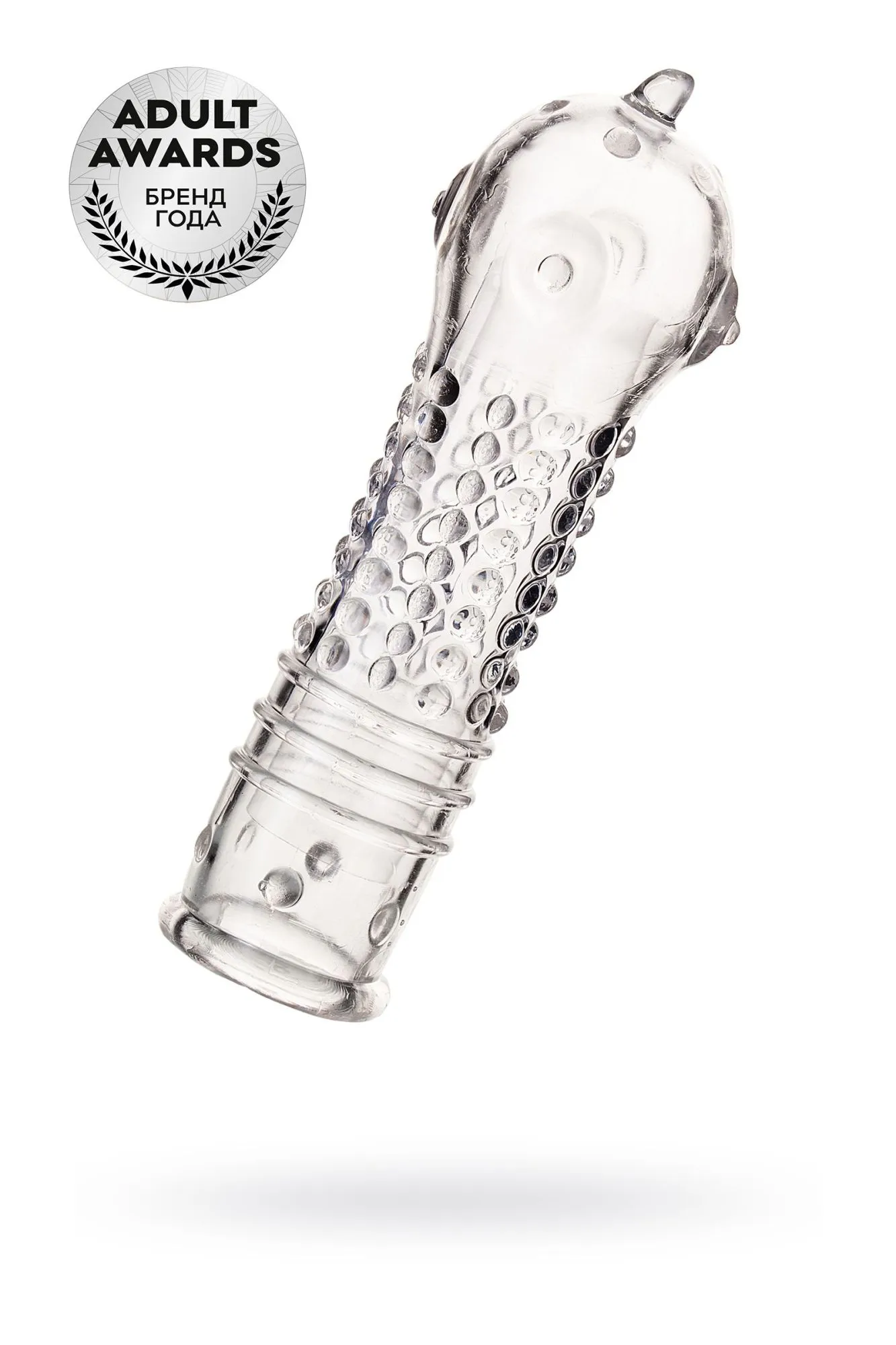 насадка на пенис toyfa a-toys, tpr, прозрачный, 14,7 см в России