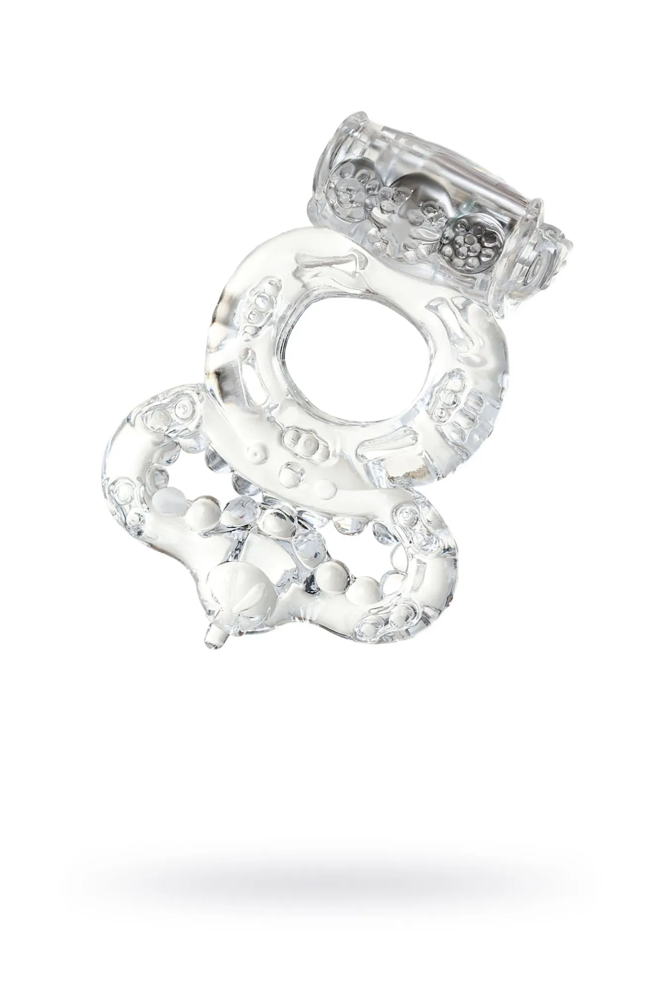 виброкольцо toyfa, tpe, прозрачный в России