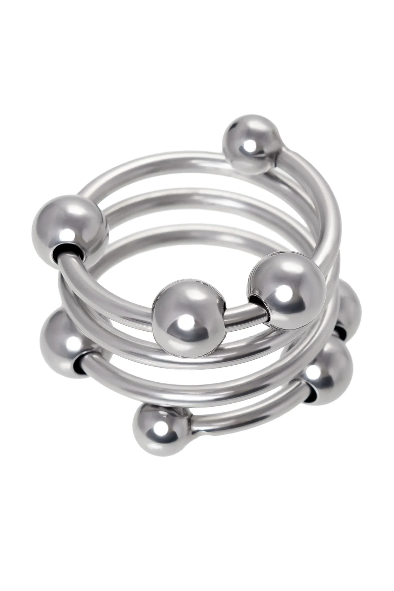 кольцо под головку пениса metal by toyfa, металл, серебристое, ø 3,2 см в России