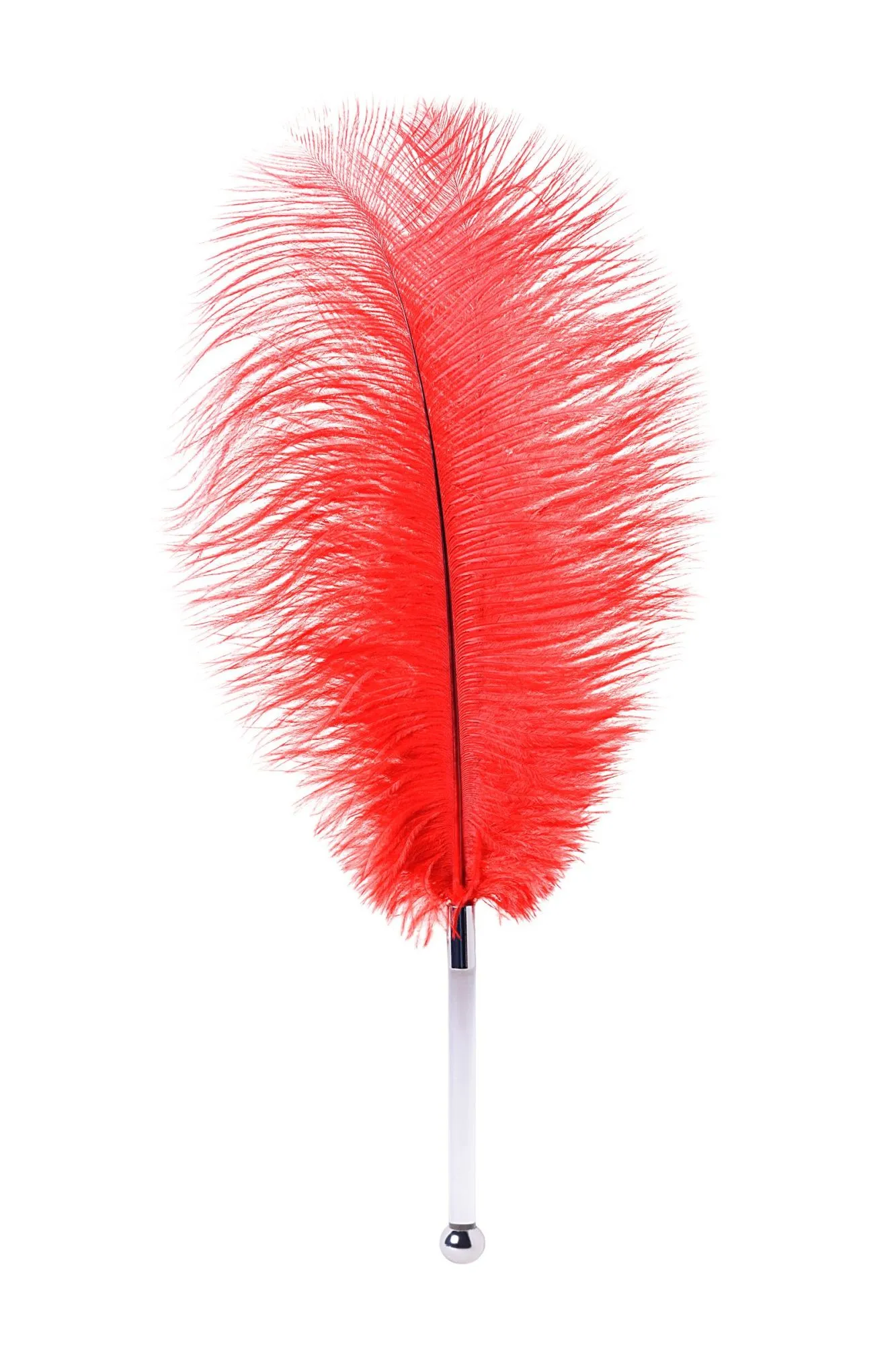 перо toyfa theatre, страусиное, красный, 40 см в России
