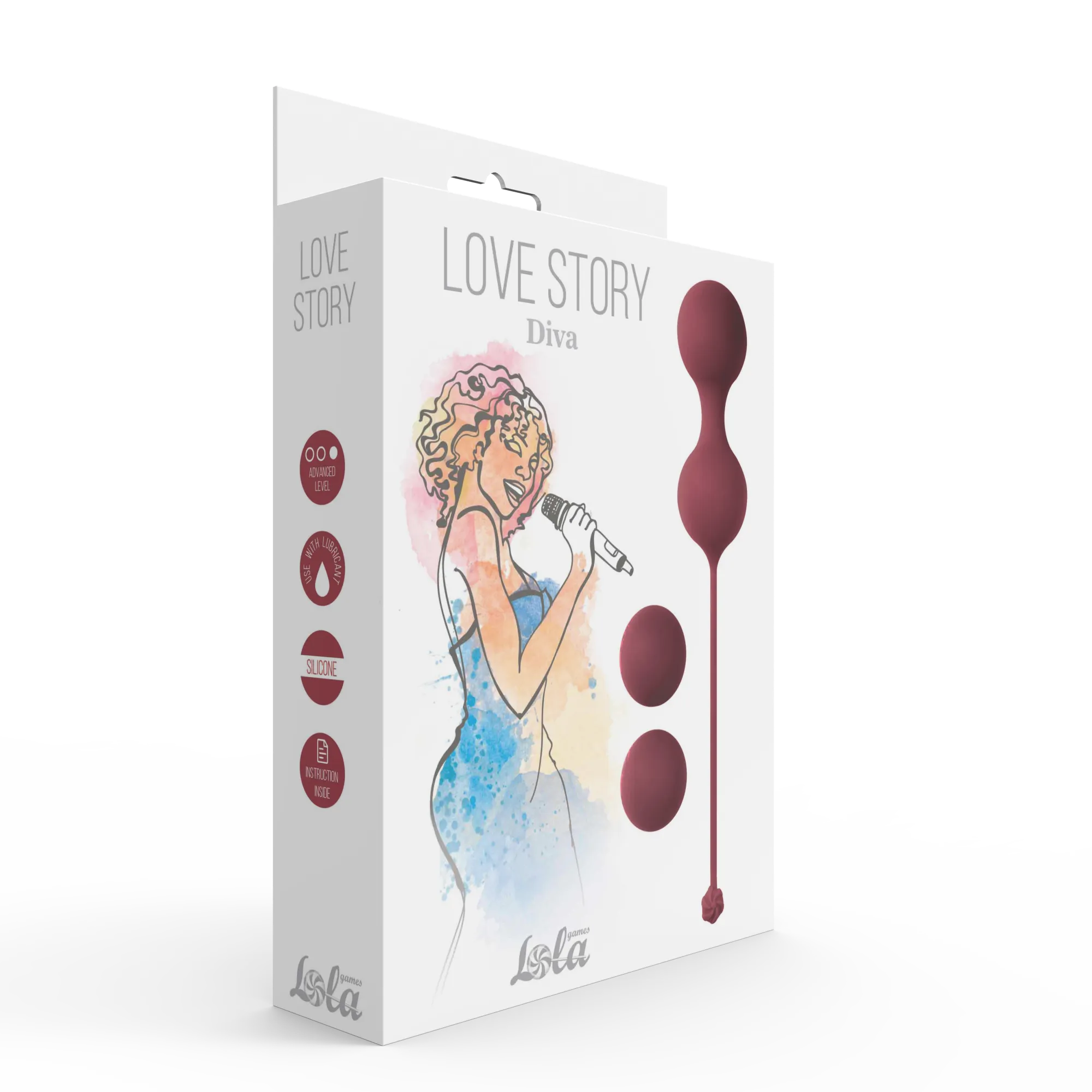 набор вагинальных шариков love story diva wine red 3012-02lola в России