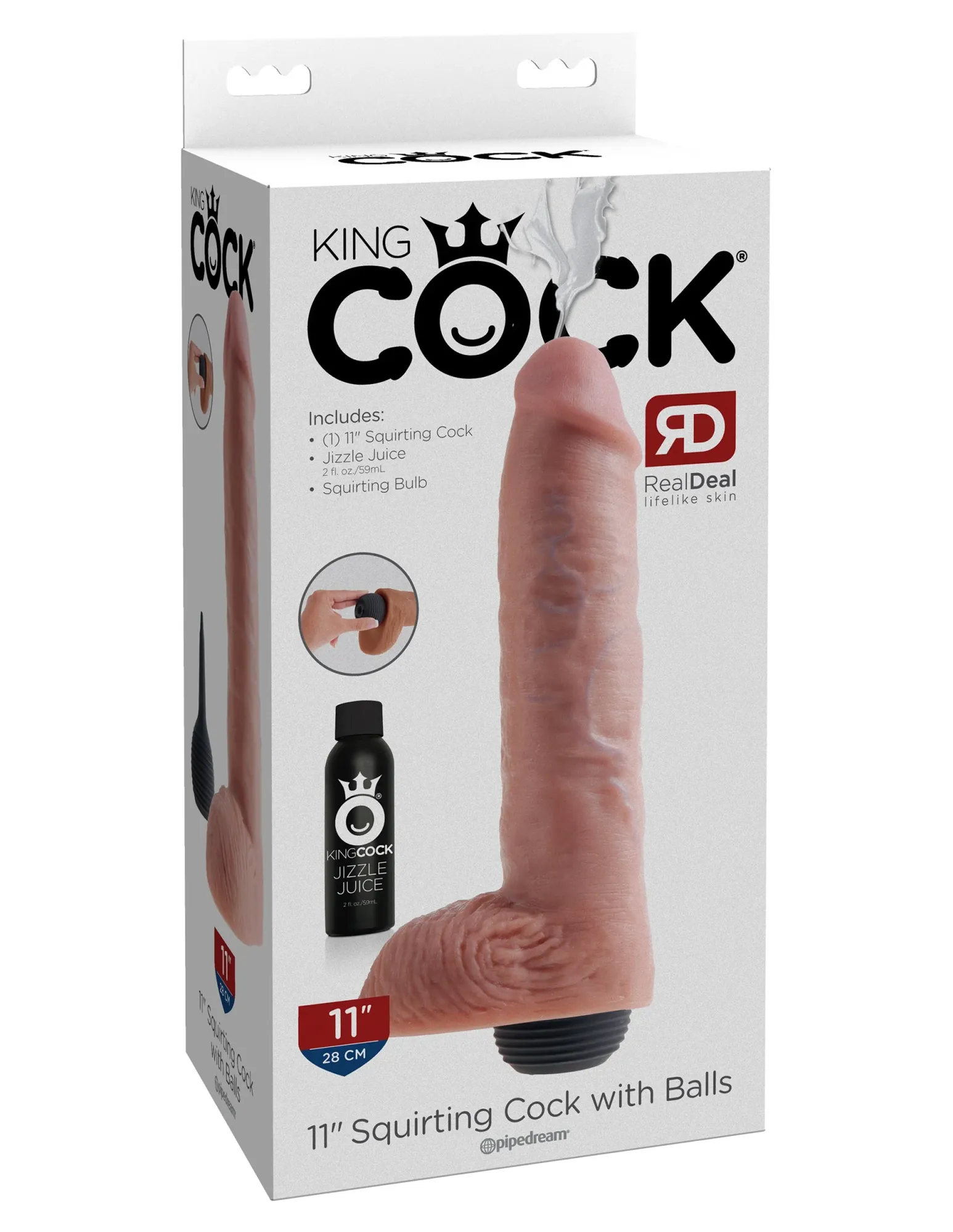 фаллоимитатор с имитацией семяизвержения king cock 11" squirting pipedream 560521pd в России