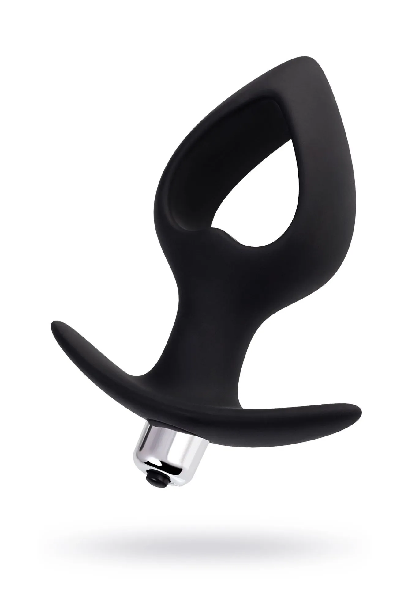 анальная вибровтулка-расширитель popo pleasure by toyfa cordis m, силикон, черная, 14 см, ø 5,5 в России