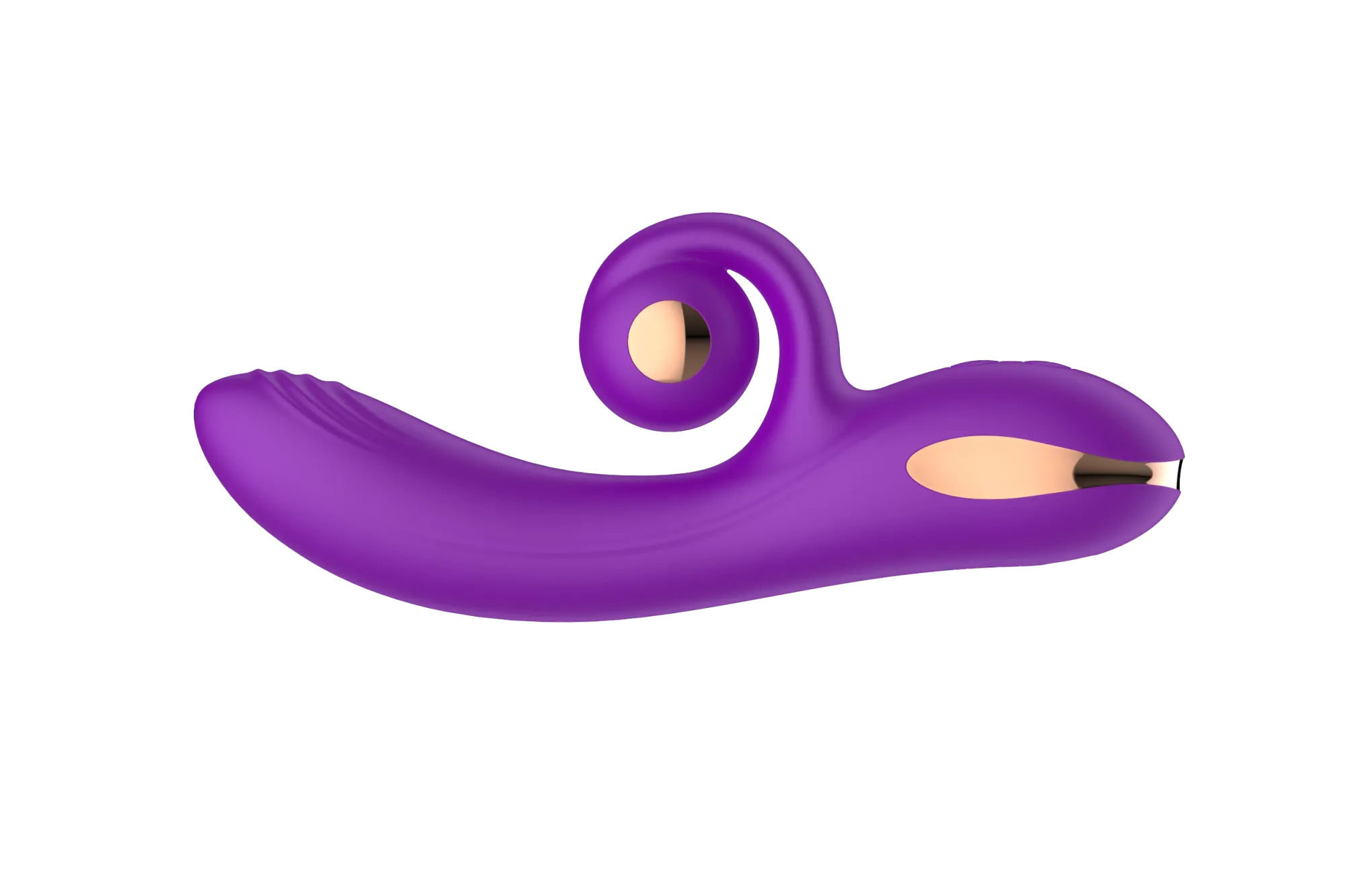 силиконовый вибратор-кролик с функцией вращения sw3052-purple в России