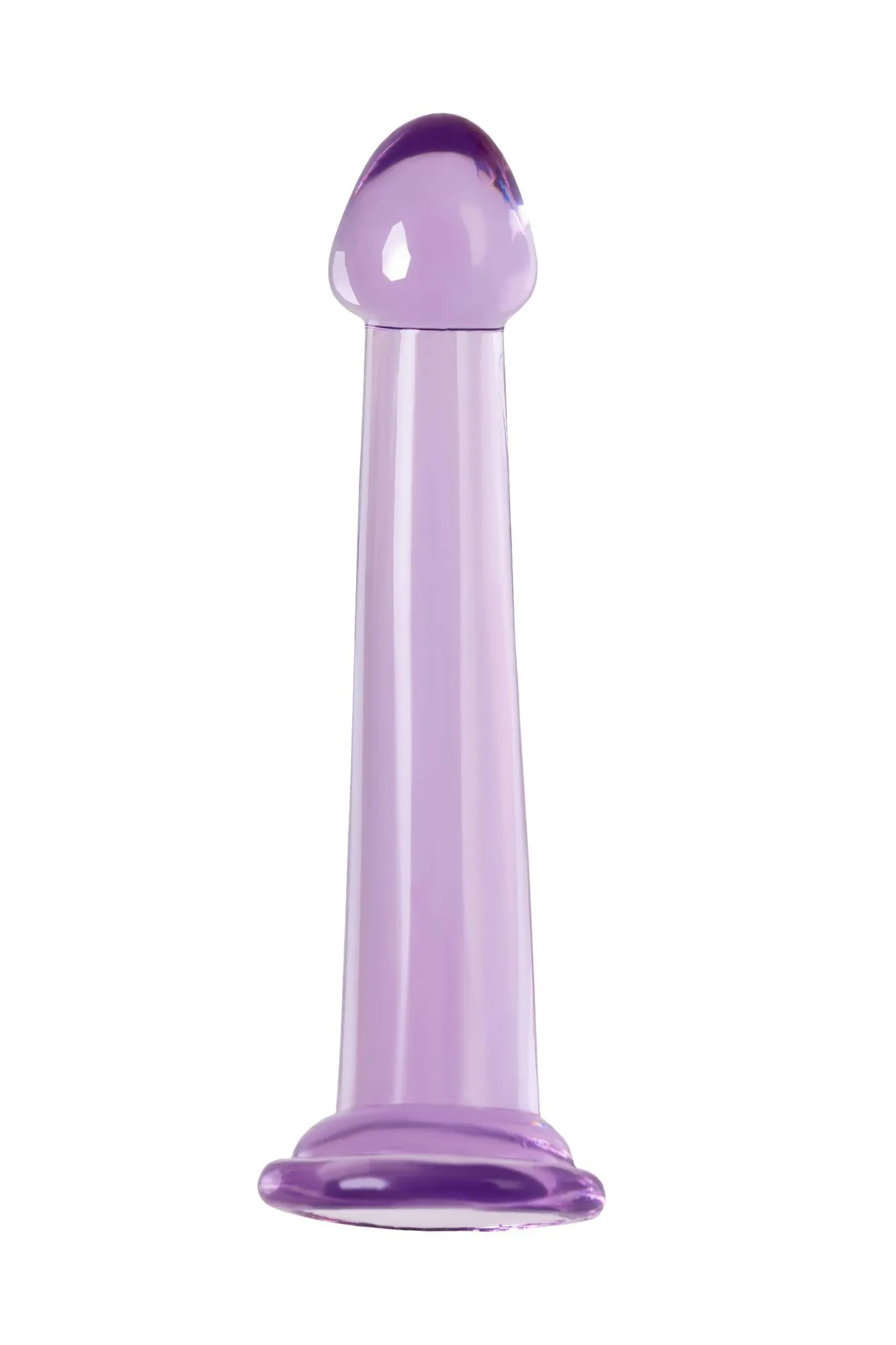 нереалистичный фаллоимитатор jelly dildo m toyfa basic, tpe, фиолетовый, 18 см в России