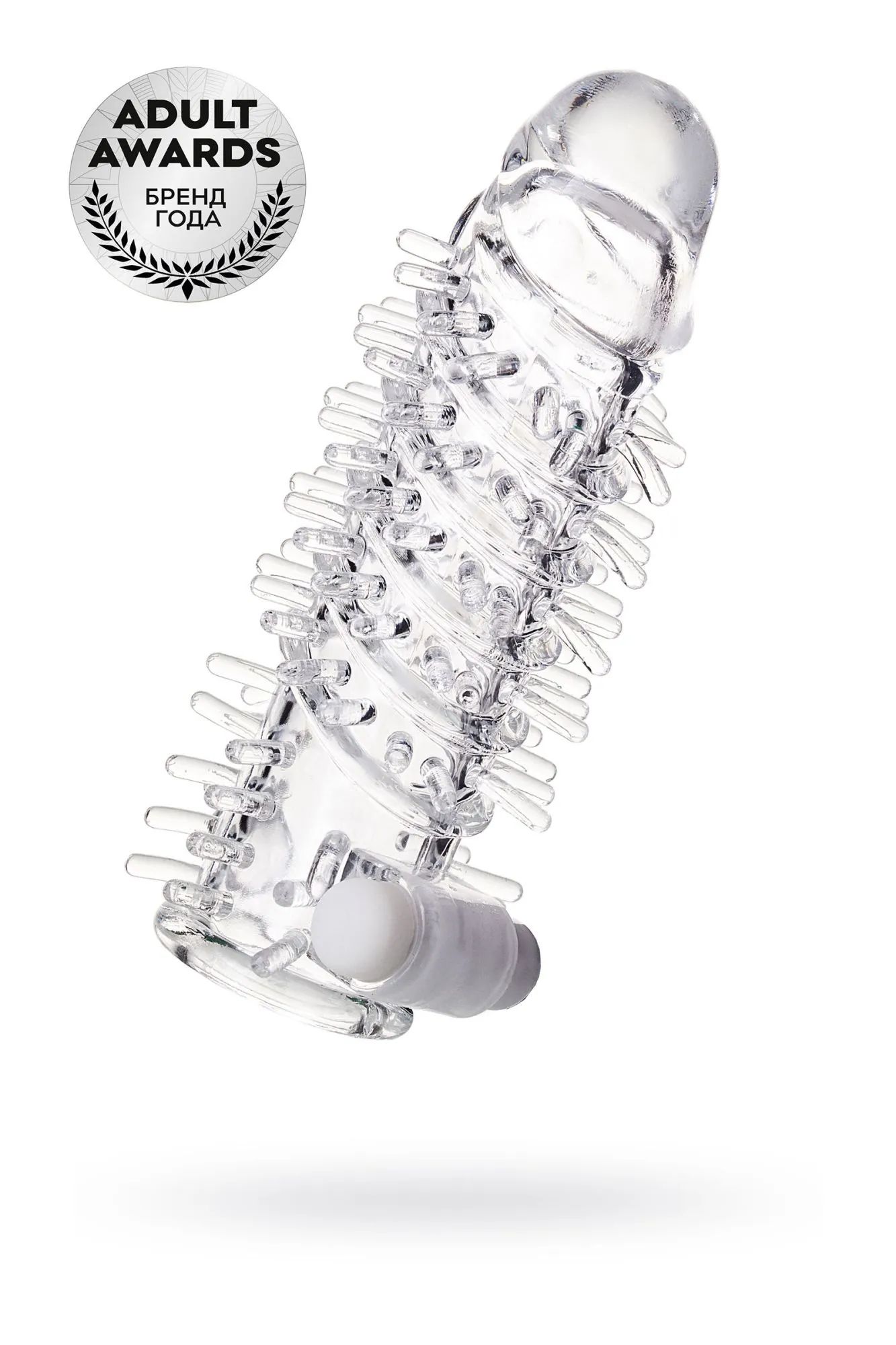 насадка на пенис a-toys by toyfa fril с вибропулей, tpr, прозрачная, 13,4 см в России