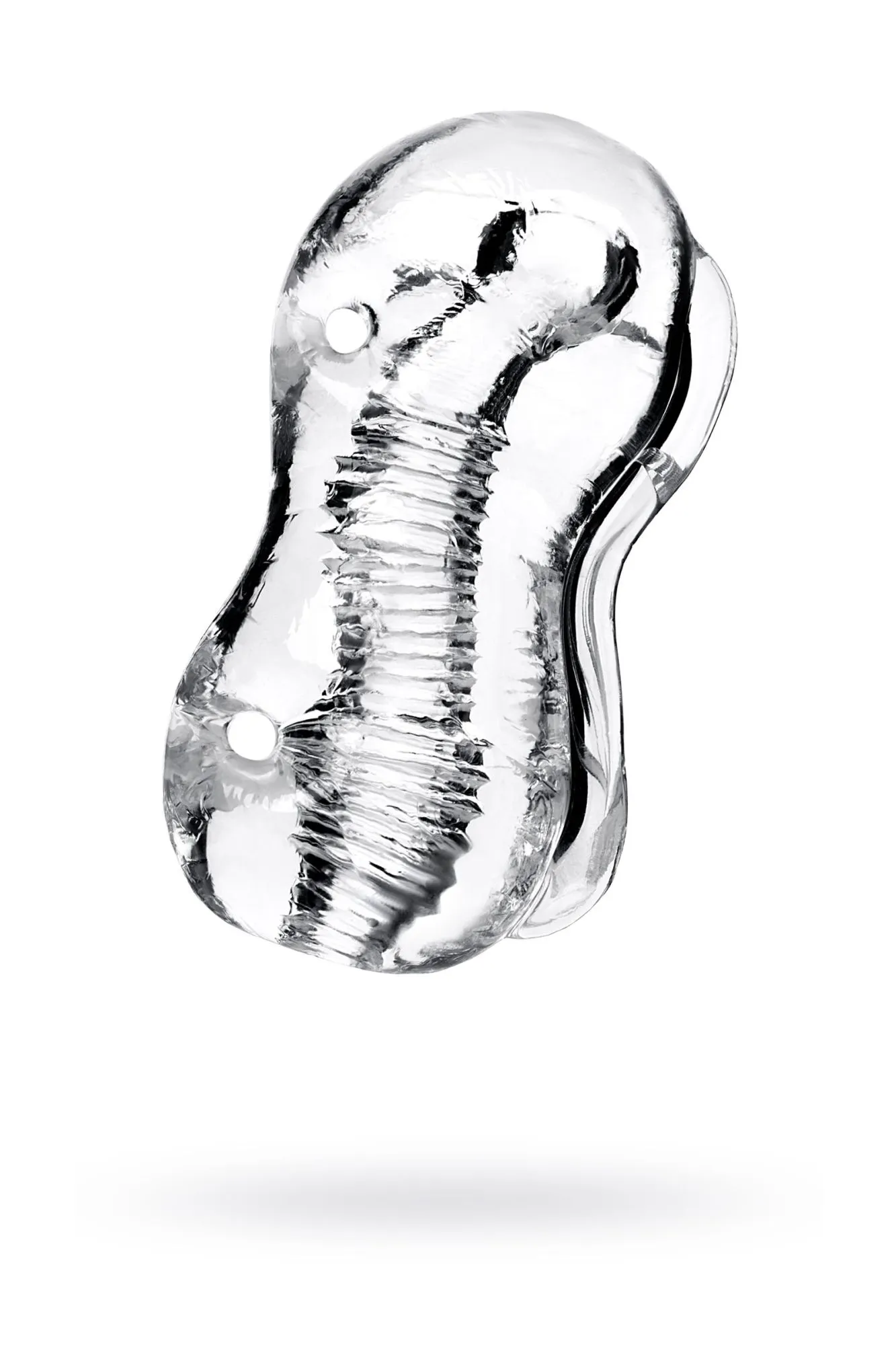 мастурбатор нереалистичный lingam by toyfa indira, tpe, прозрачный, 14 см в России