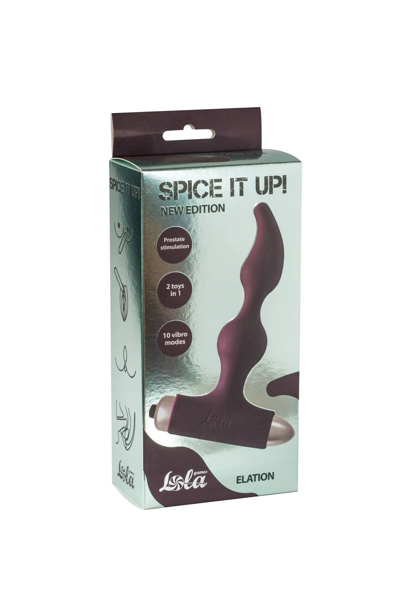 анальная пробка с вибрацией spice it up new edition elation wine red 8018-03lola в России