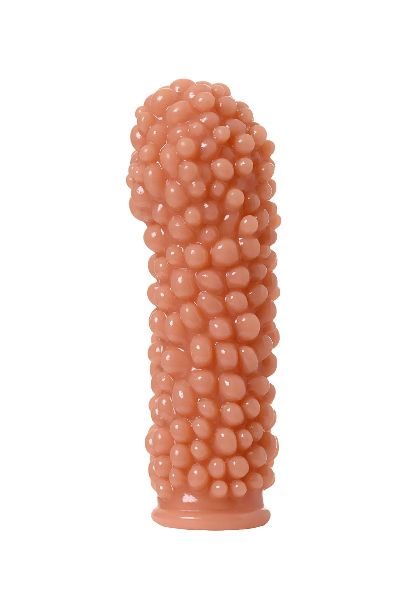 насадка kokos  с дополнительной стимуляцией, реалистичная,tpe, телесный, 14.7 см в России