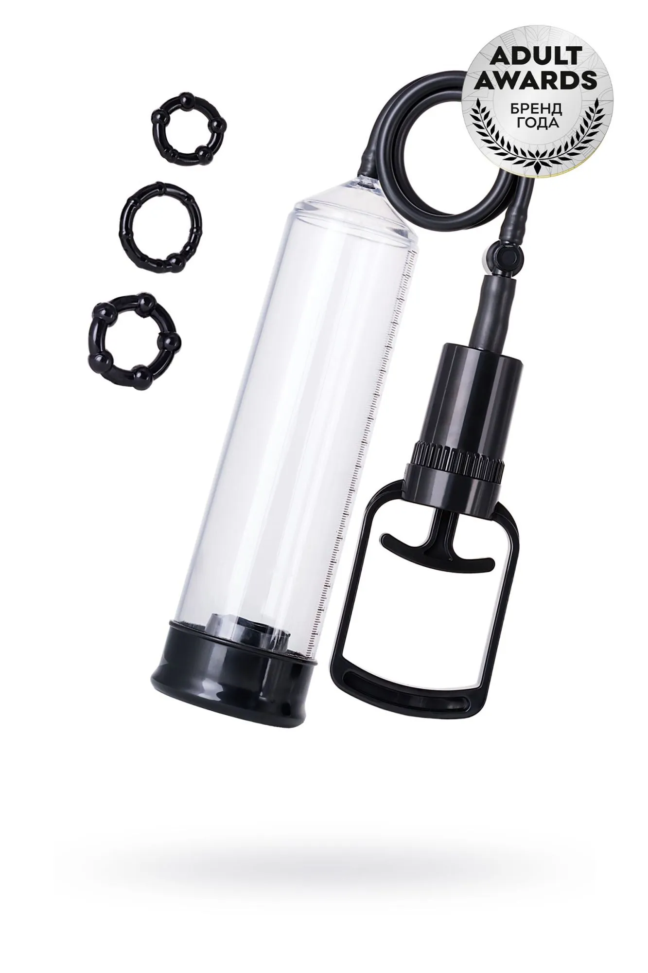 помпа для пениса toyfa a-toys, pvc, чёрный в России