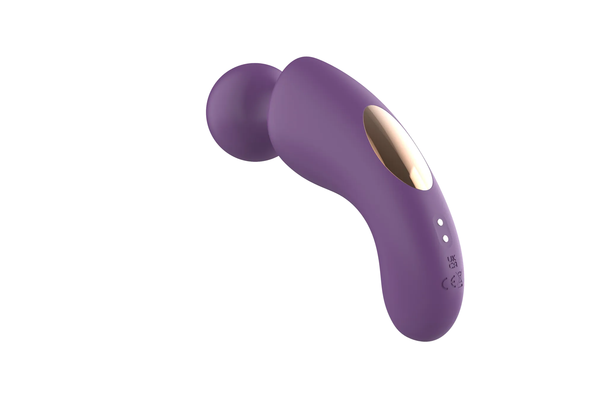вибратор- вонд с изогнутым корпусом secwell sw24125-purple в России