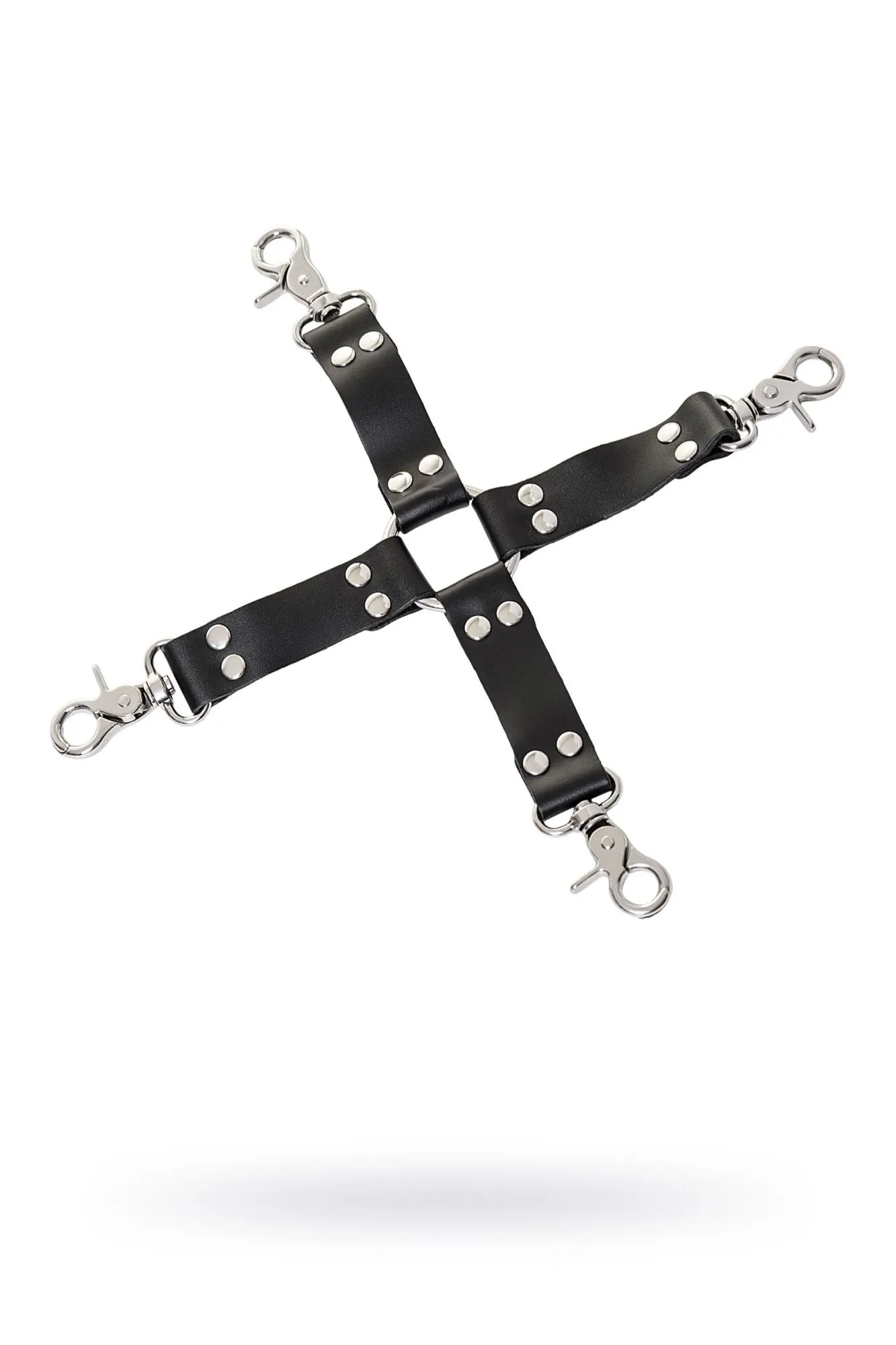 переходник бондажный toyfa theatre, кожанный, черный в России