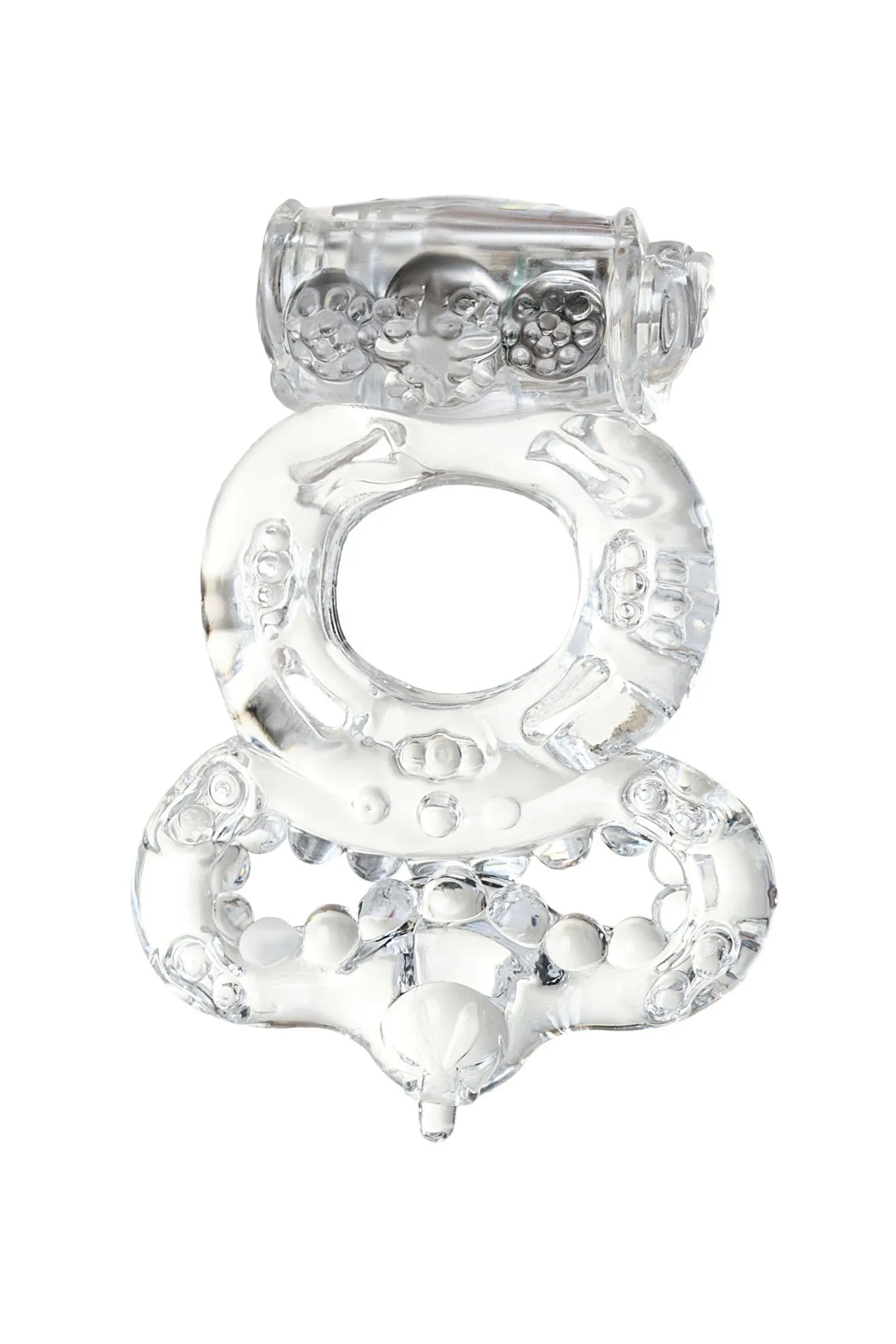 виброкольцо toyfa, tpe, прозрачный в России