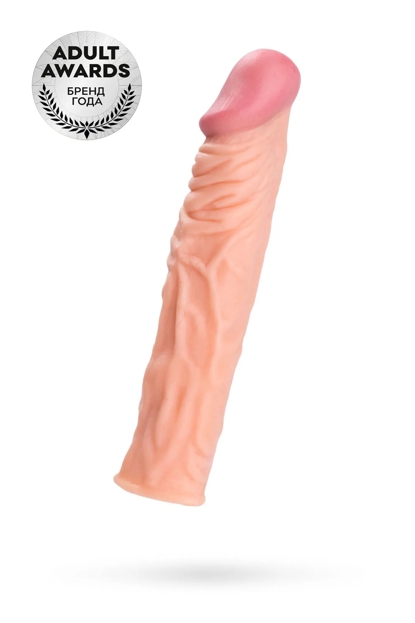 насадка на пенис toyfa a-toys, softskin, телесный, 19,5 см в России