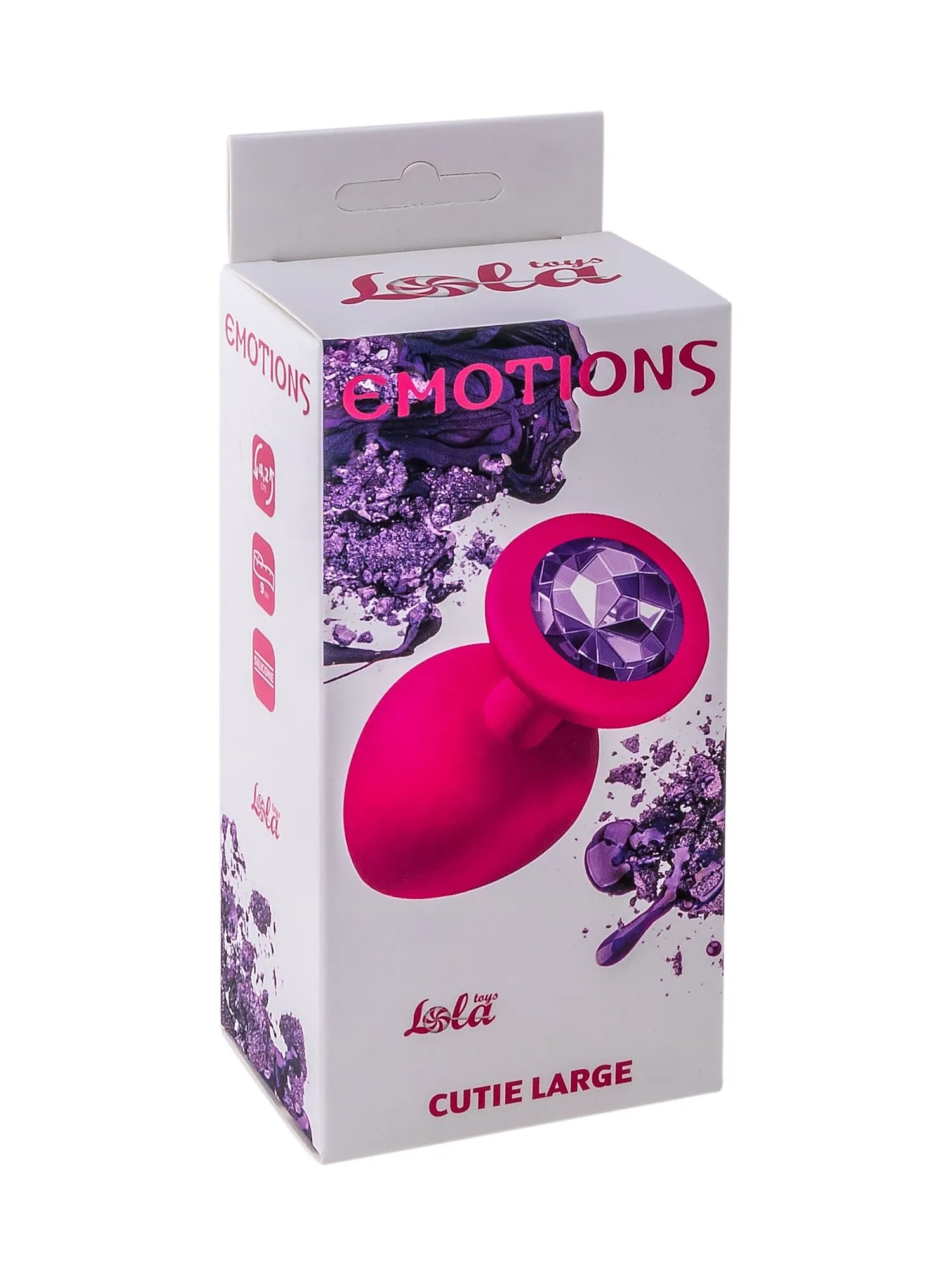 анальная пробка emotions cutie large pink dark purple crystal 4013-02lola в России