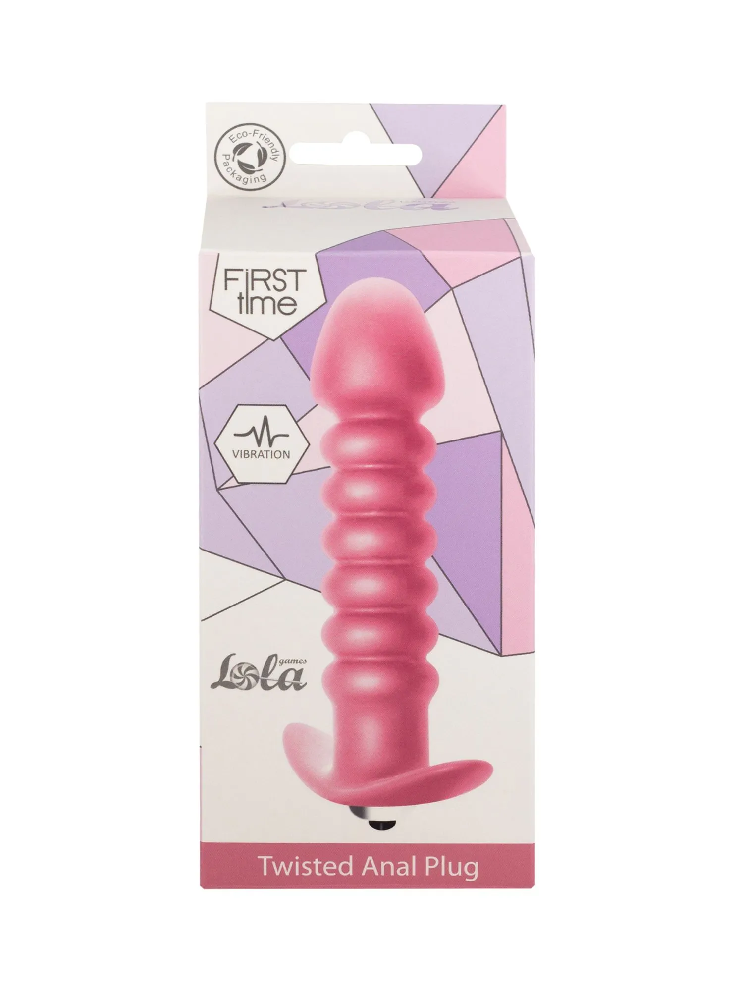 анальная пробка с вибрацией twisted anal plug pink (батарейки ааа) 5007-01lola в России